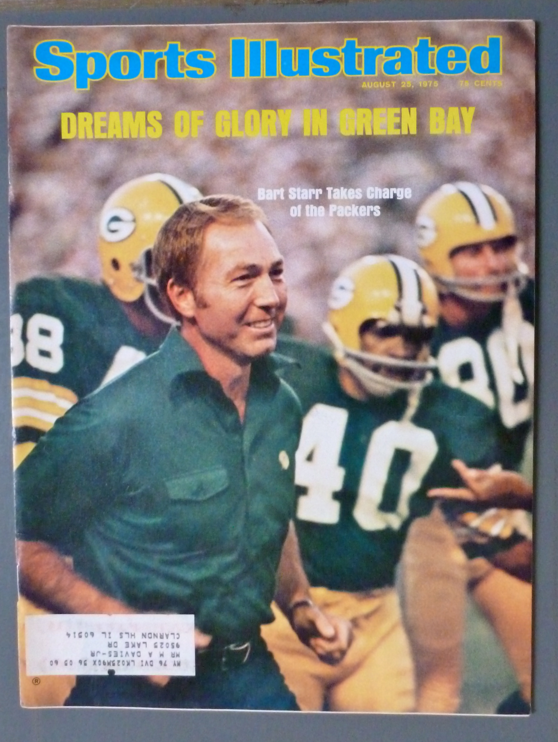 Sports Illustrated Magazine-August 25, 1975-Bart Starr