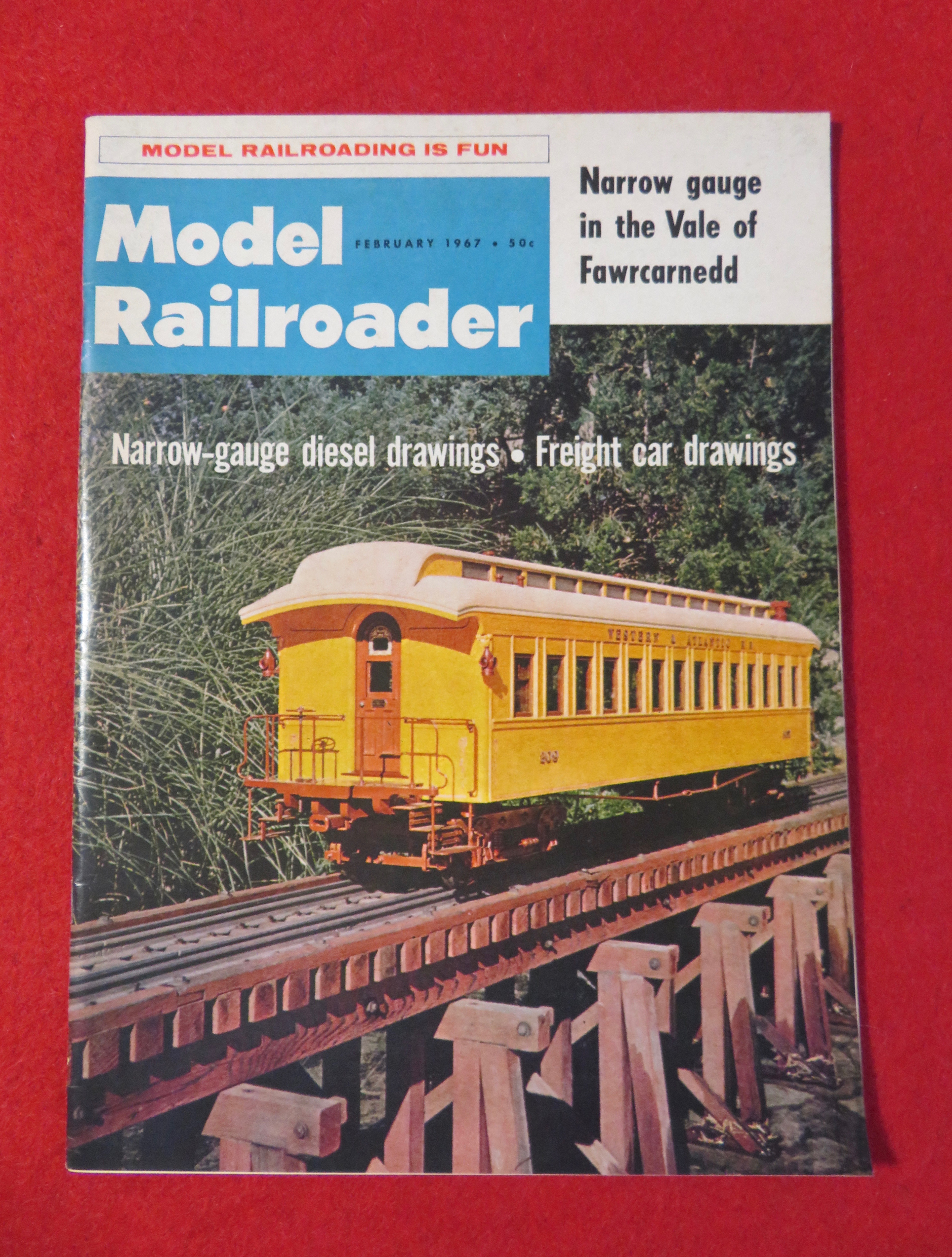 Model Railroader Magazine February 1967 Drawings