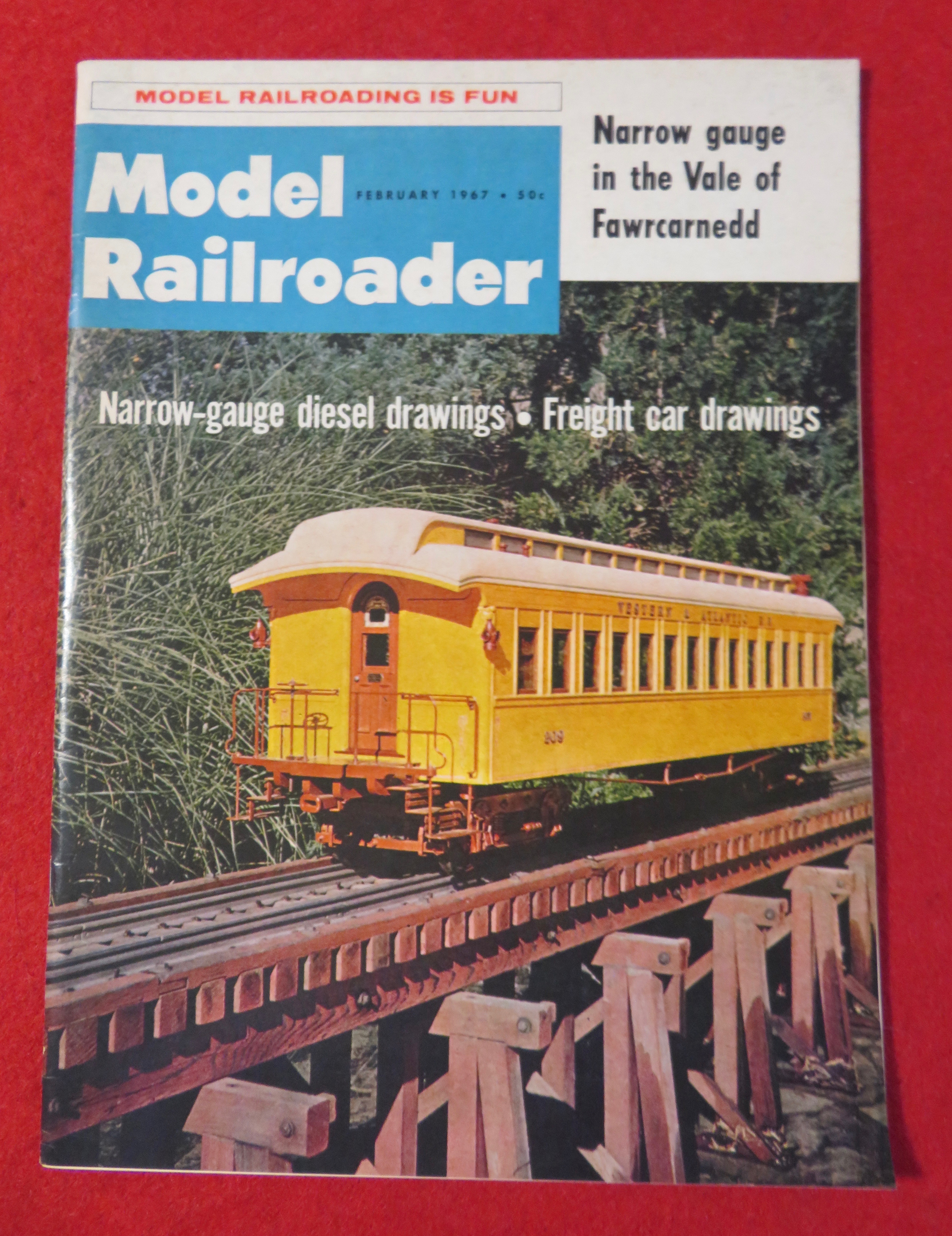 Model Railroader Magazine February 1967 Drawings