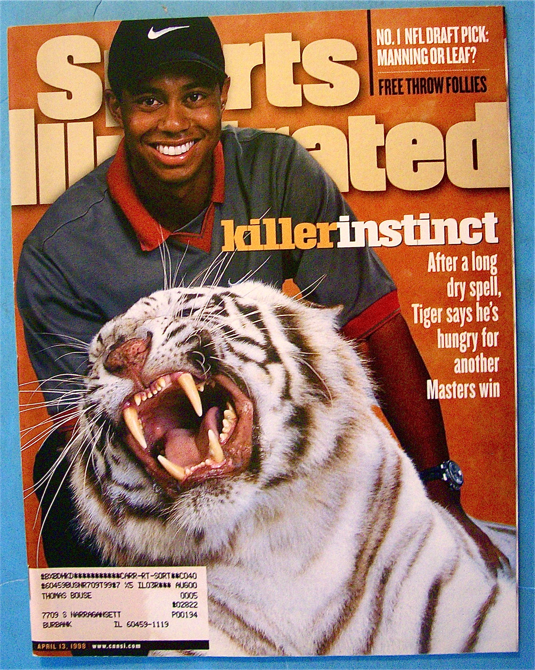 Sports Illustrated Magazine-April 13, 1998-Tiger Woods