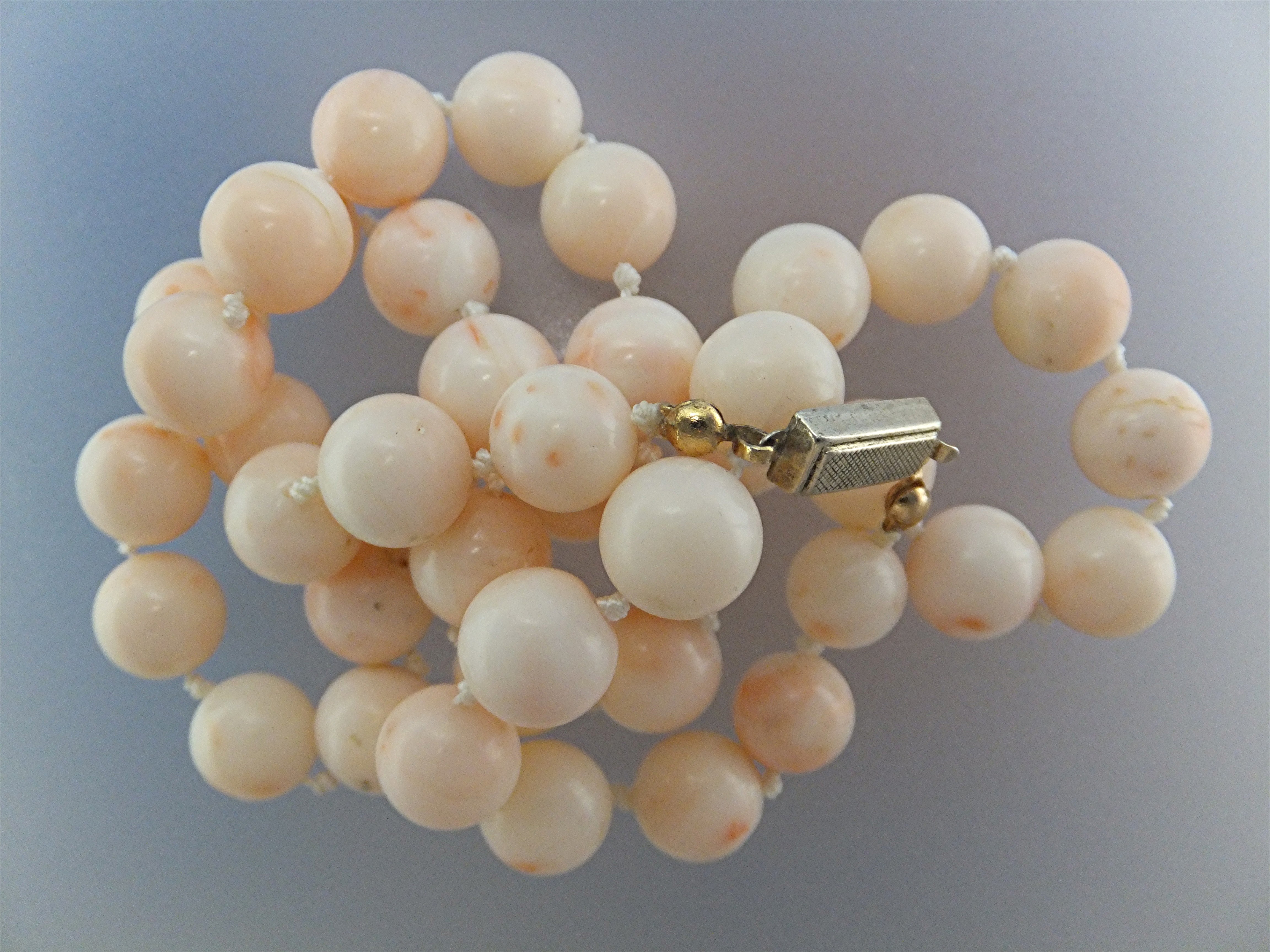 Necklace Angelskin Coral Sterling Silver Clasp JKa