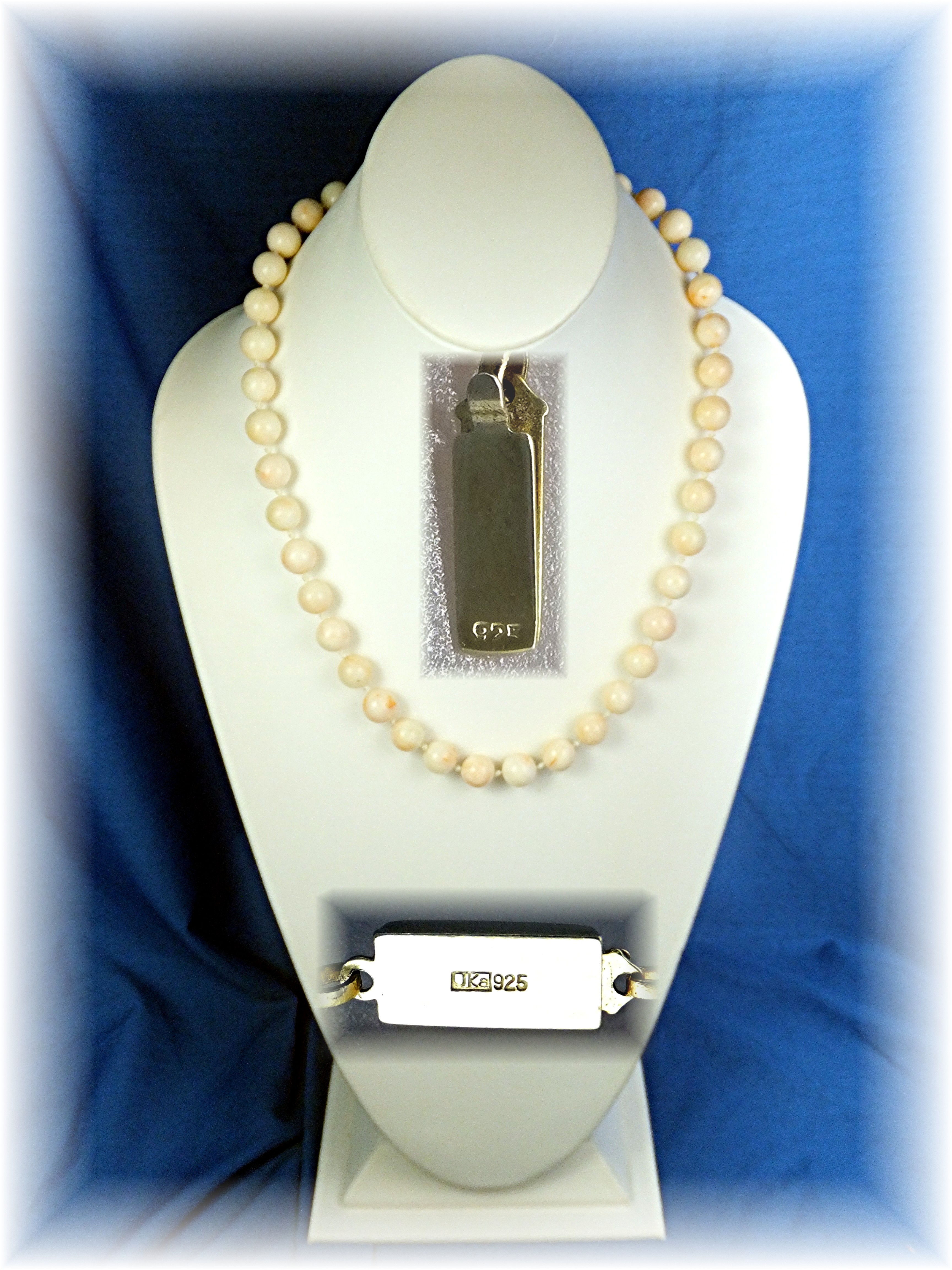 Necklace Angelskin Coral Sterling Silver Clasp JKa