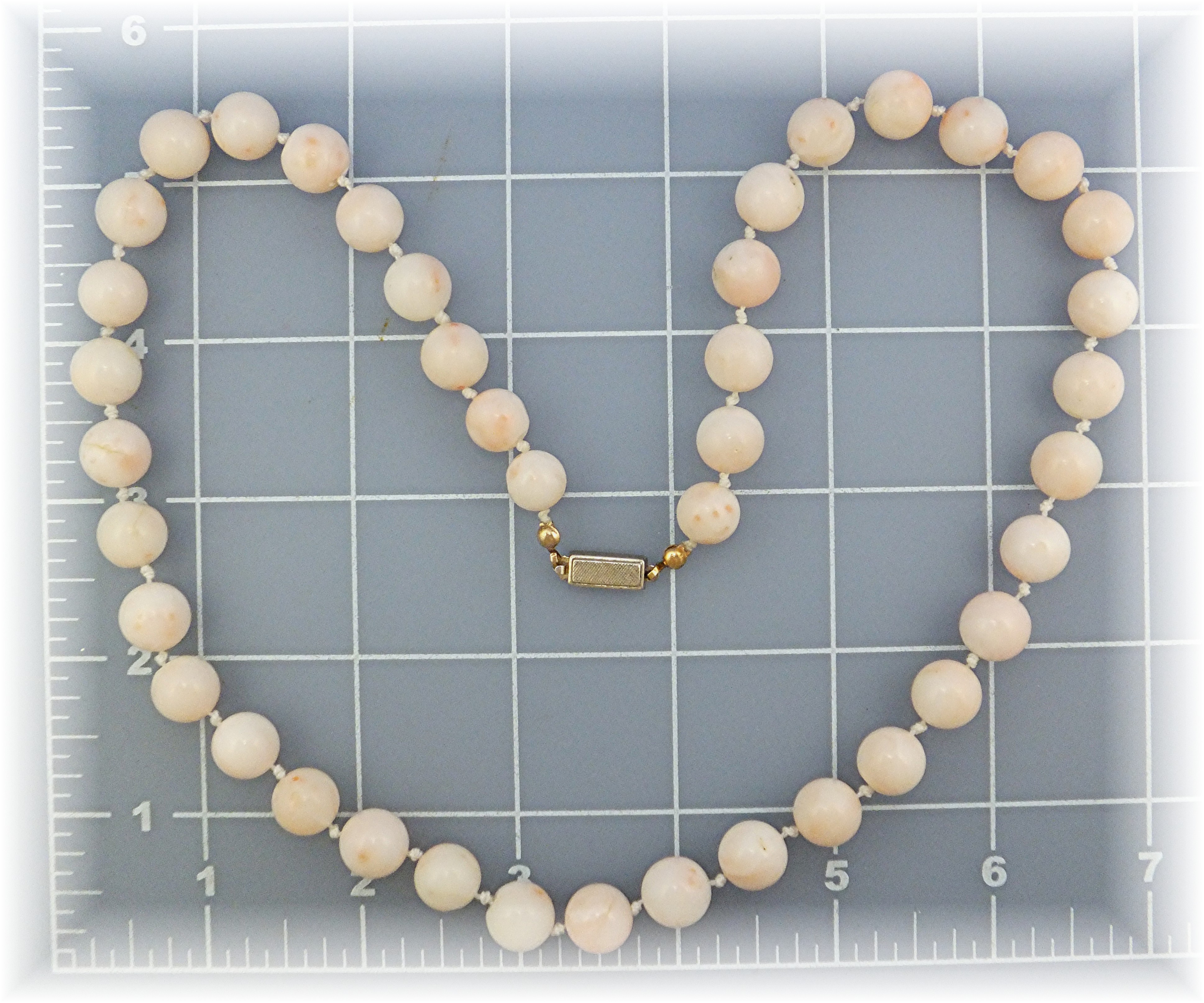 Necklace Angelskin Coral Sterling Silver Clasp JKa