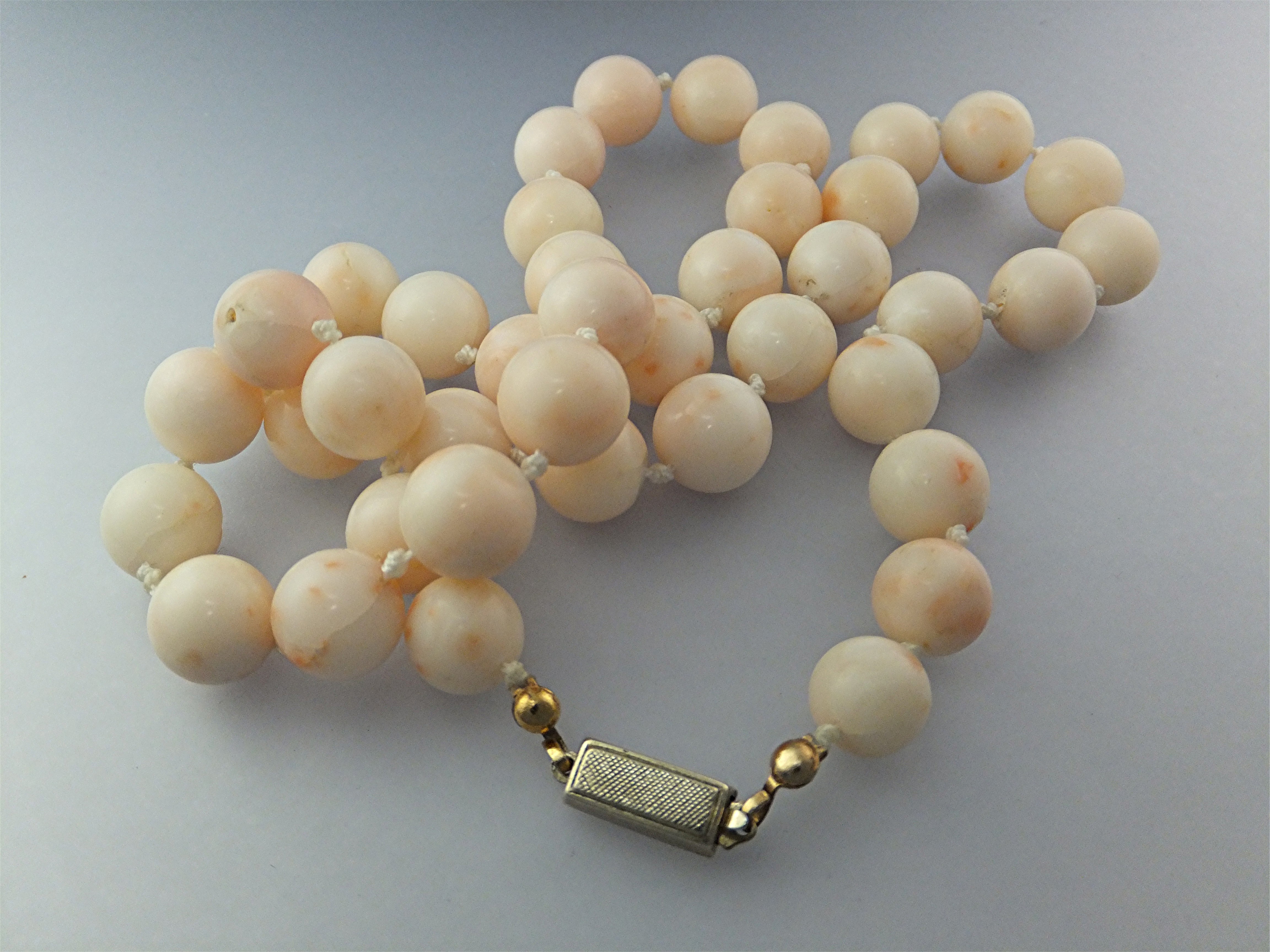 Necklace Angelskin Coral Sterling Silver Clasp JKa