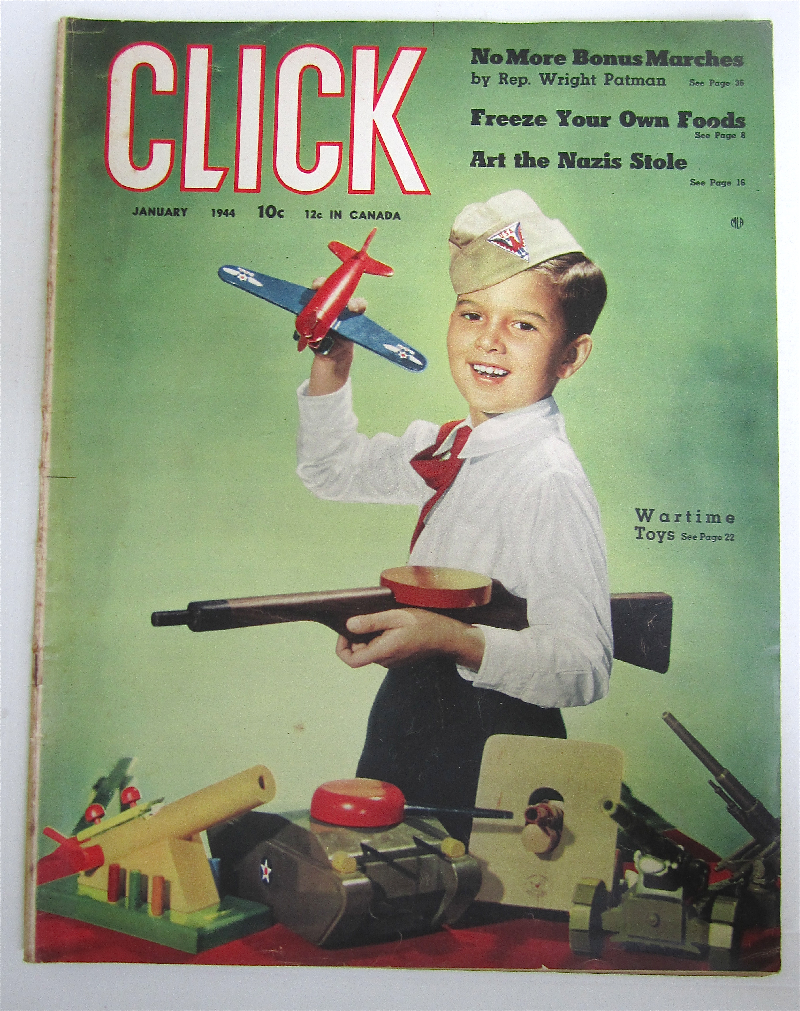 Click Magazine January 1944 Wartime Toys