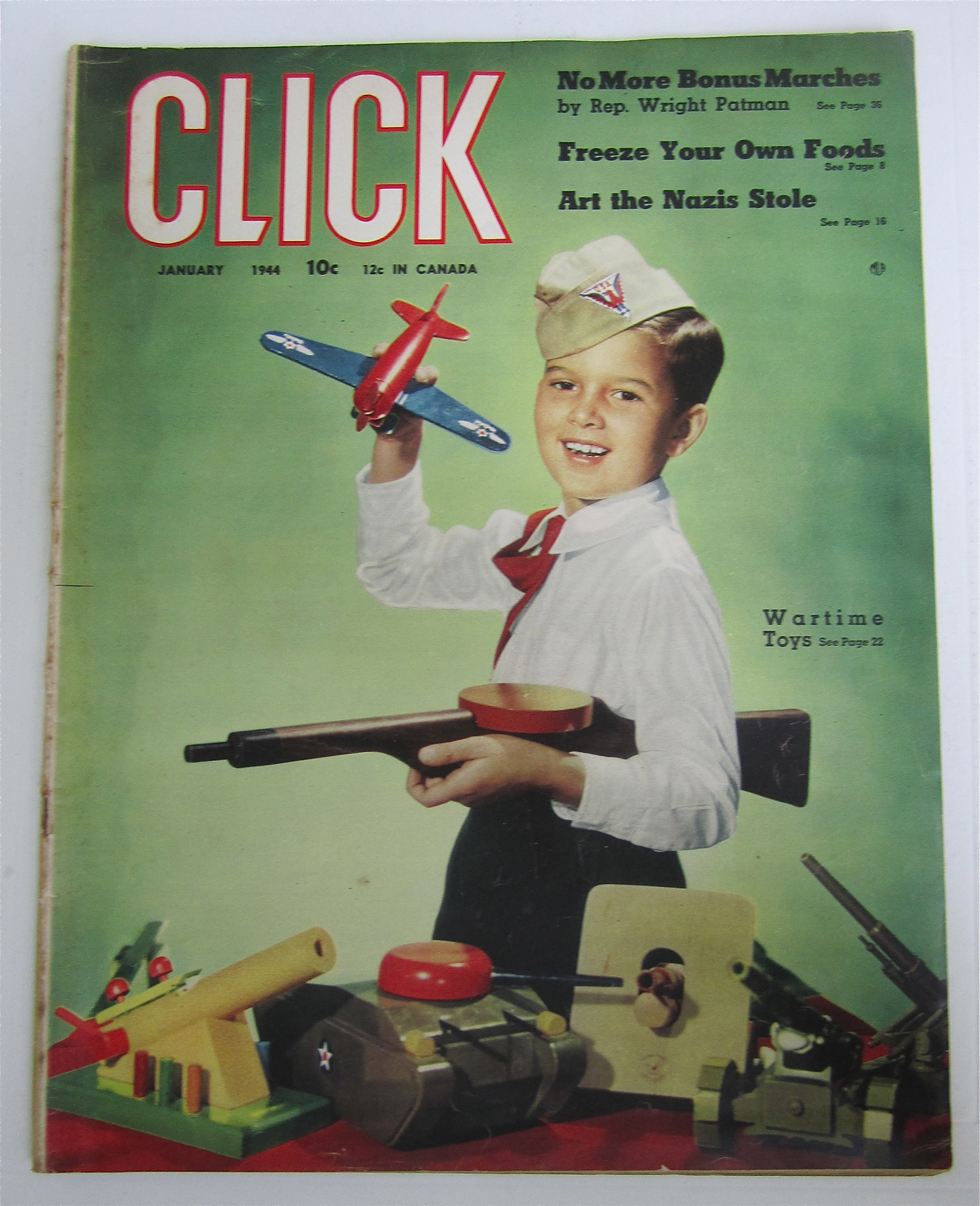 Click Magazine January 1944 Wartime Toys