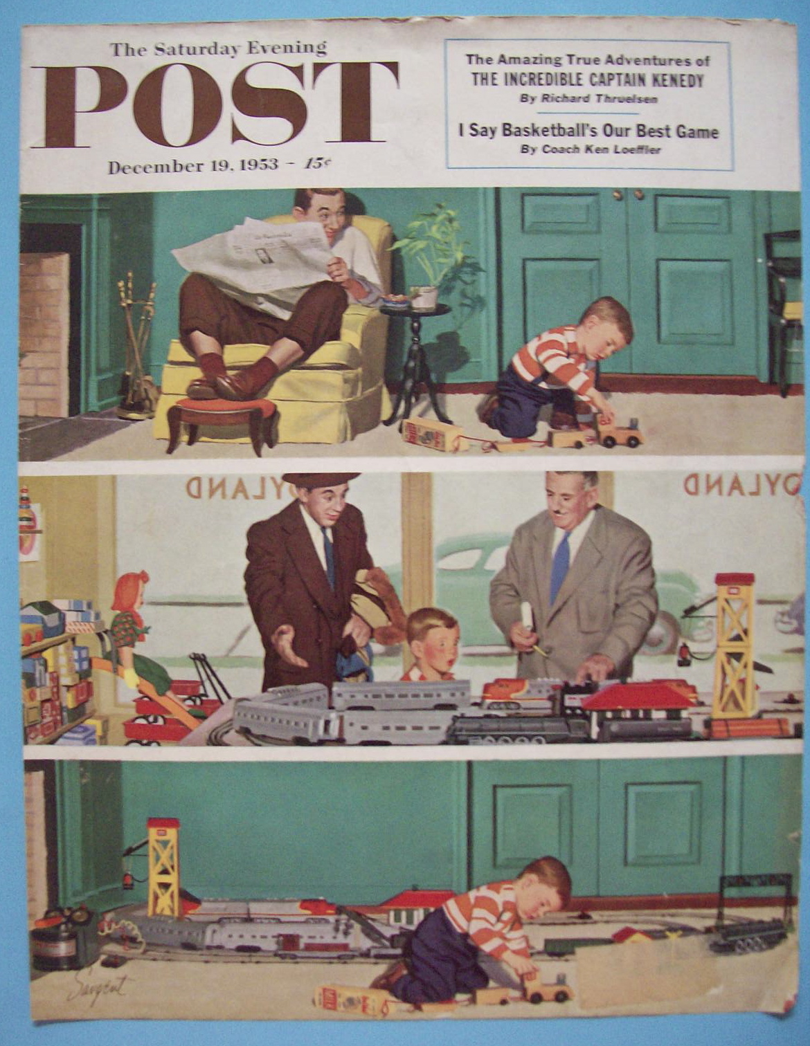 Saturday Evening Post Cover -Dec 19, 1953- Dick Sargent