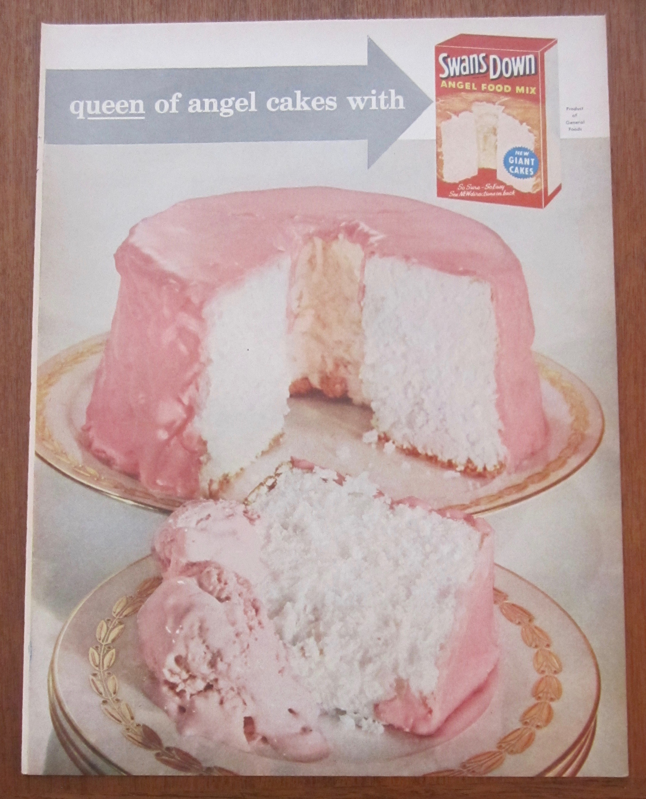 1955 Swans Down Angel Food Mix with Bob  Hope
