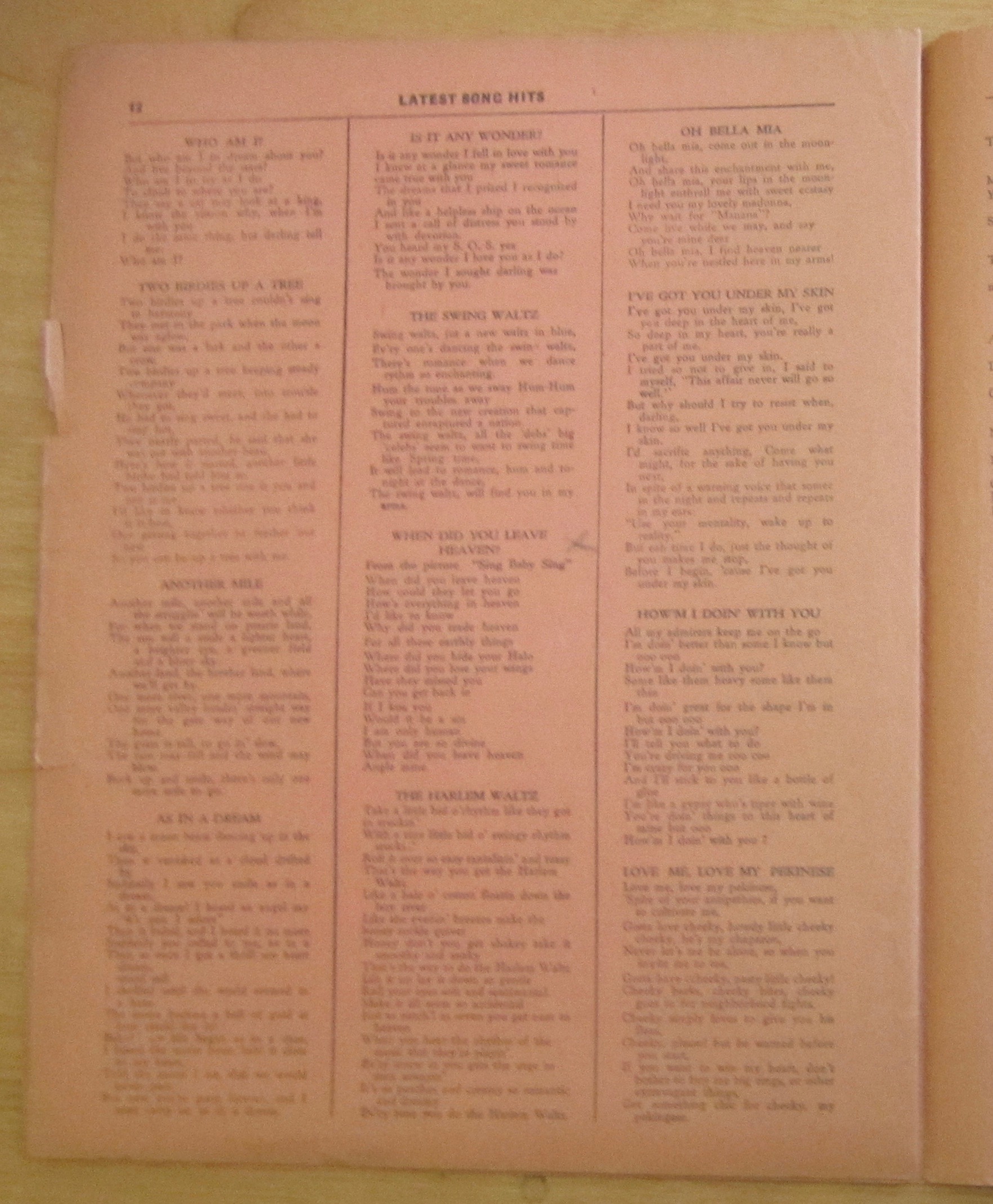 1930's The Ideal Songster with Shirley Temple Cover