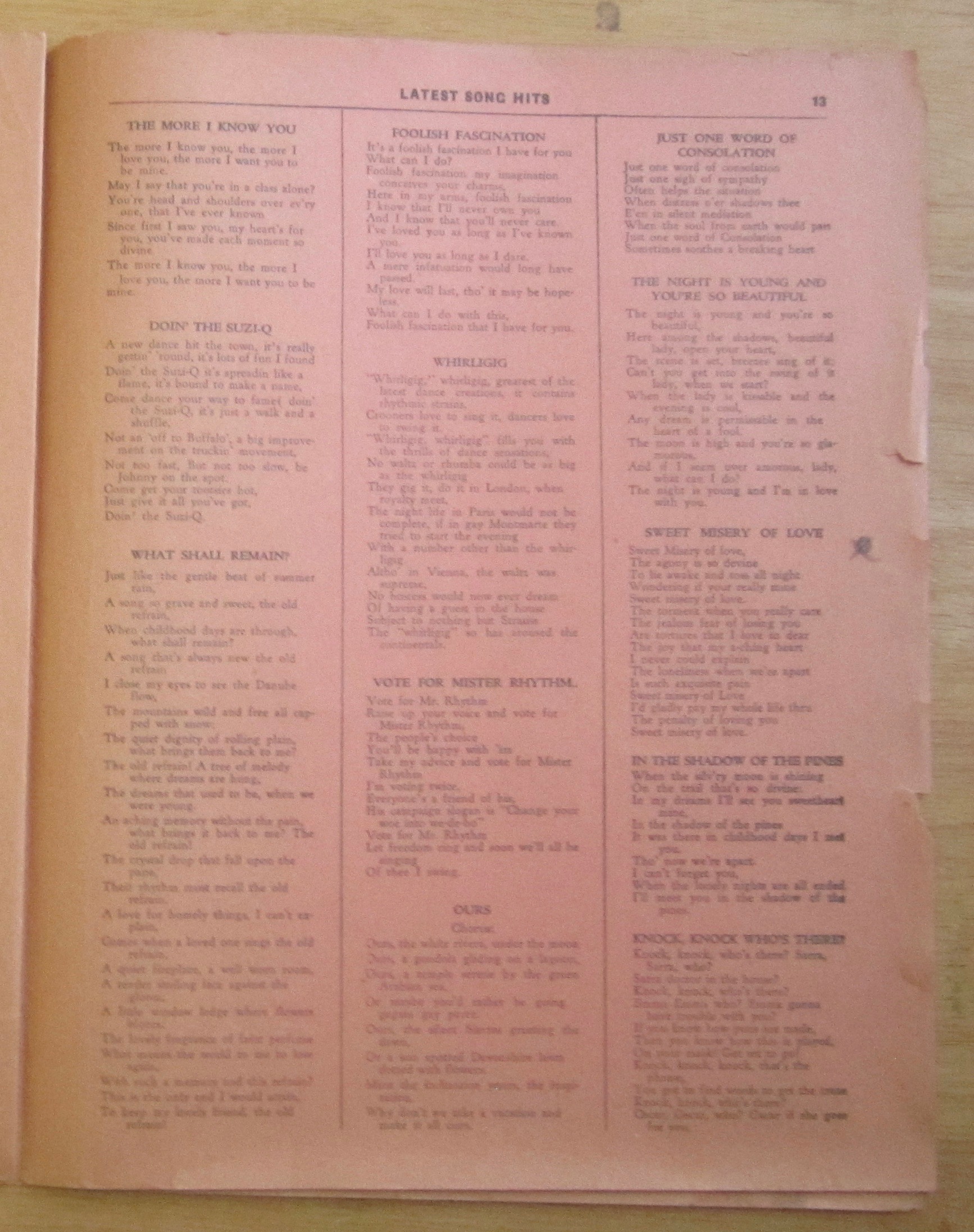 1930's The Ideal Songster with Shirley Temple Cover
