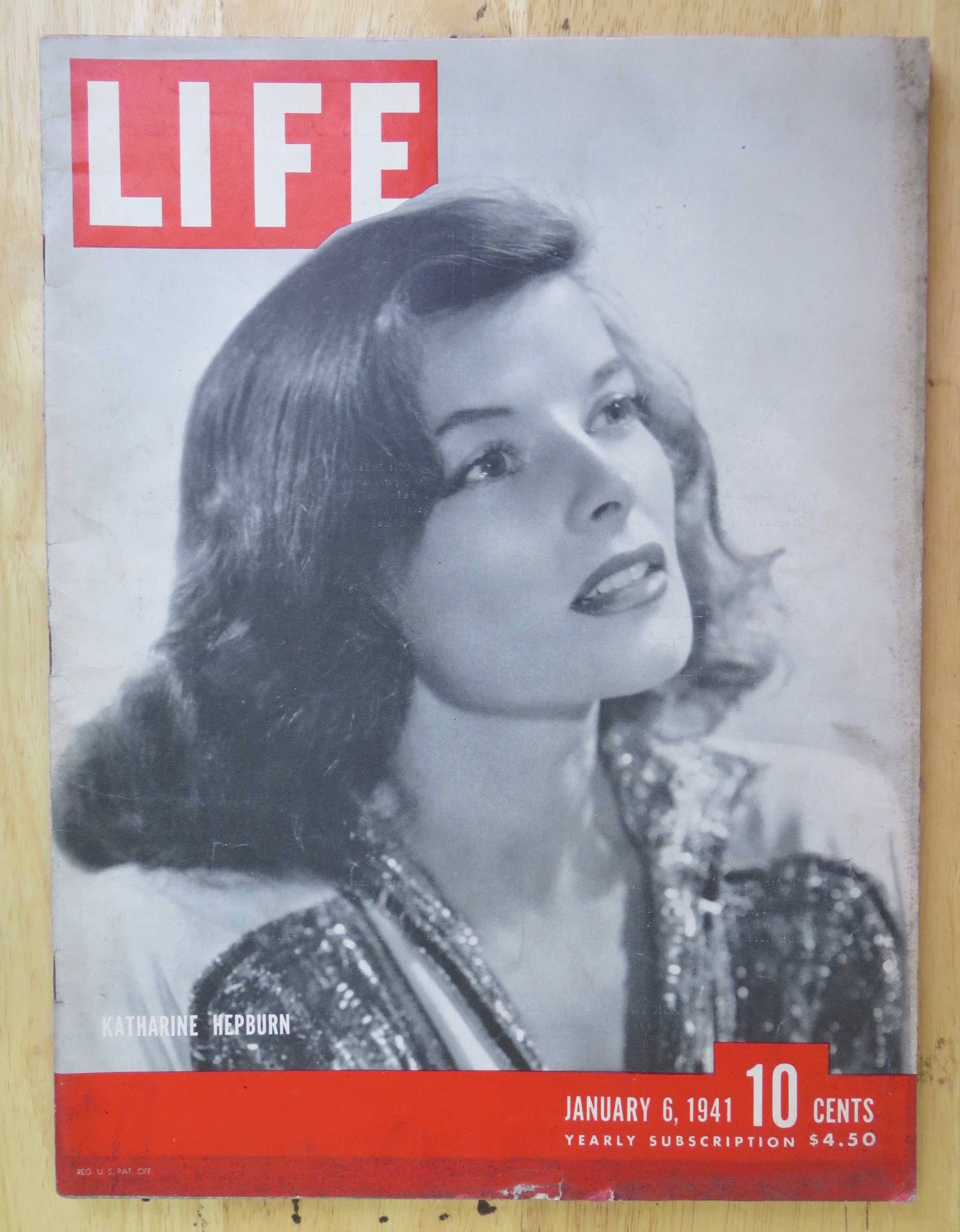Life Magazine January 6, 1941 Katharine Hepburn