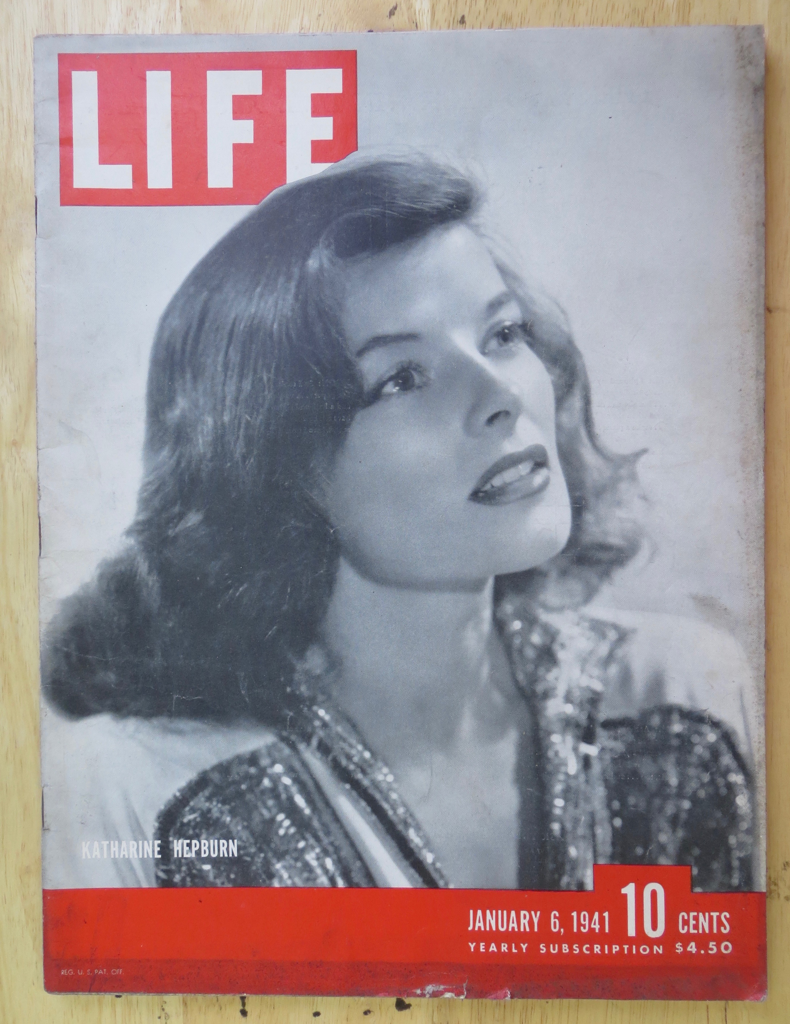 Life Magazine January 6, 1941 Katharine Hepburn