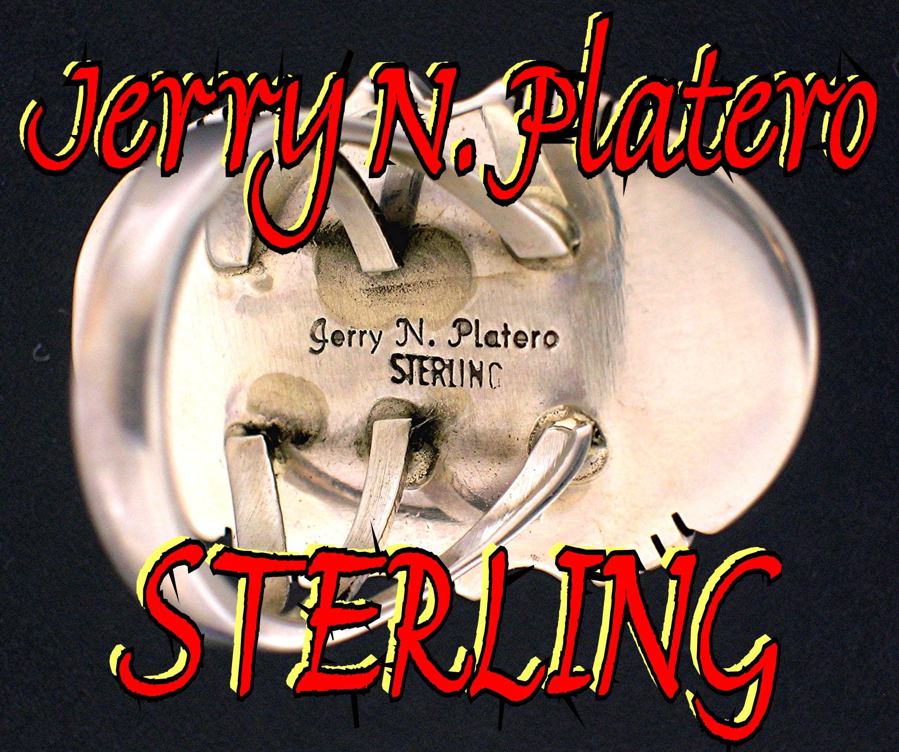 Navajo  Spiny Oyster Sterling Silver Ring Gerry Platero