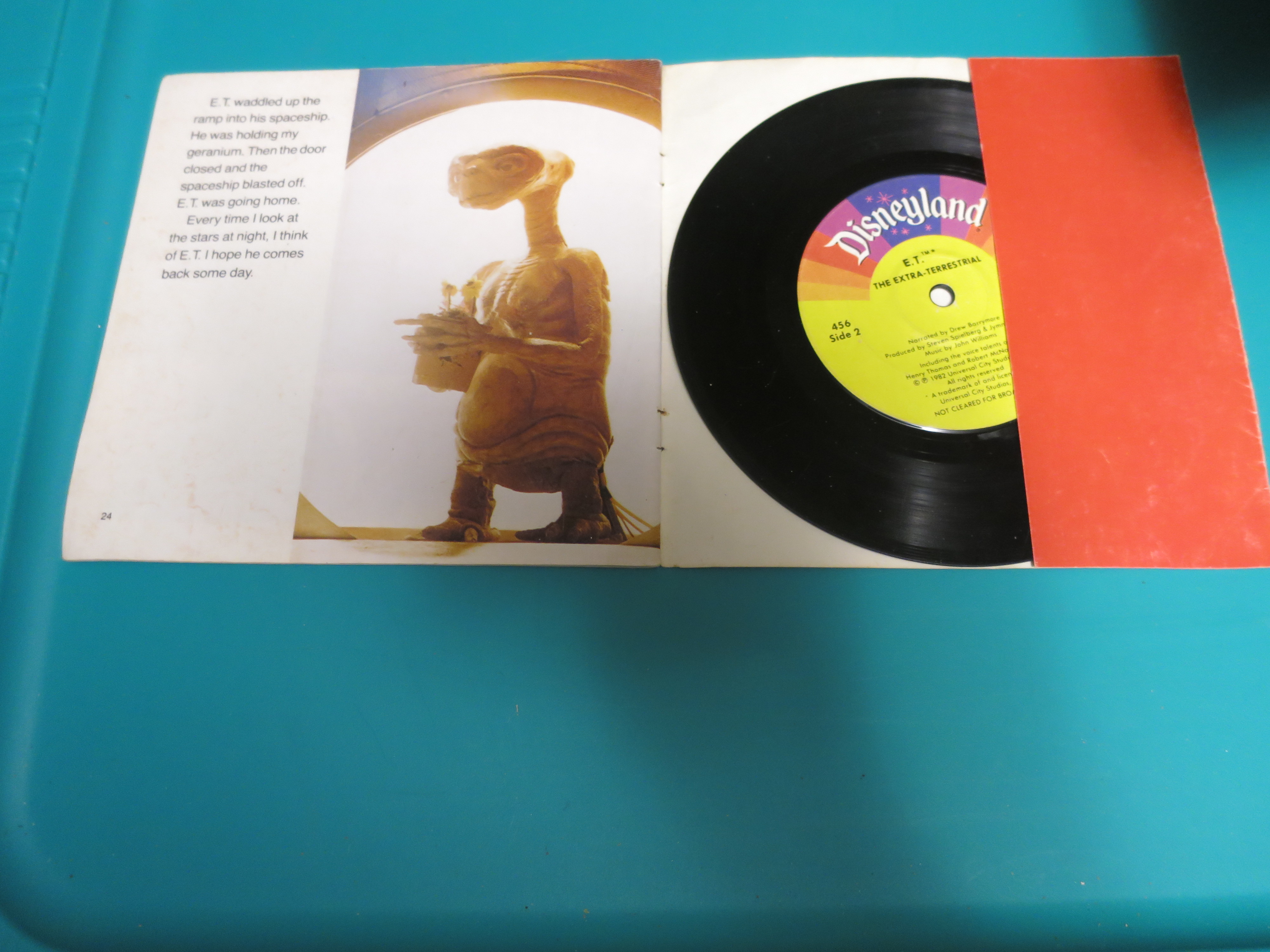 E.T. Read along book and record 1982
