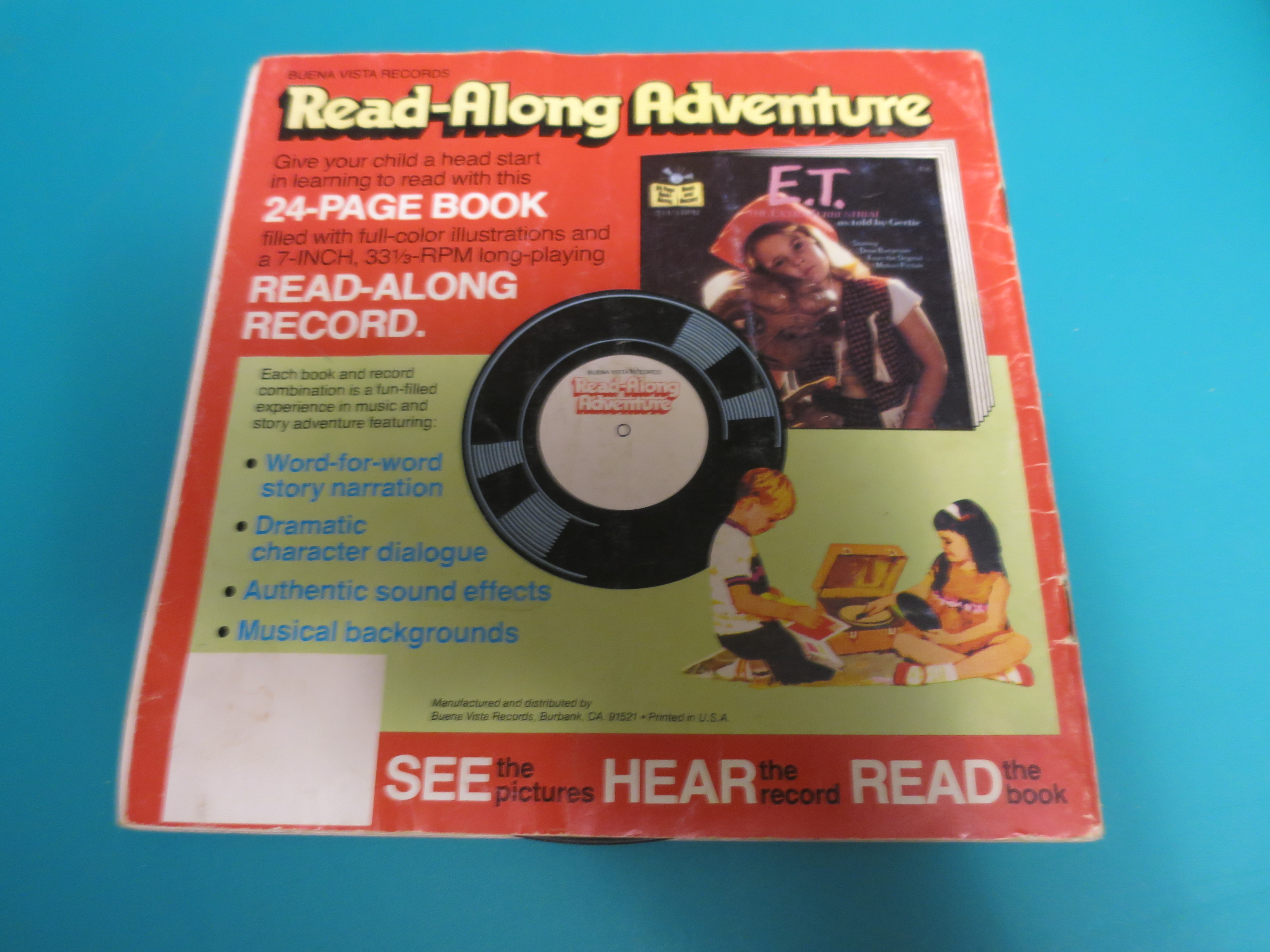 E.T. Read along book and record 1982