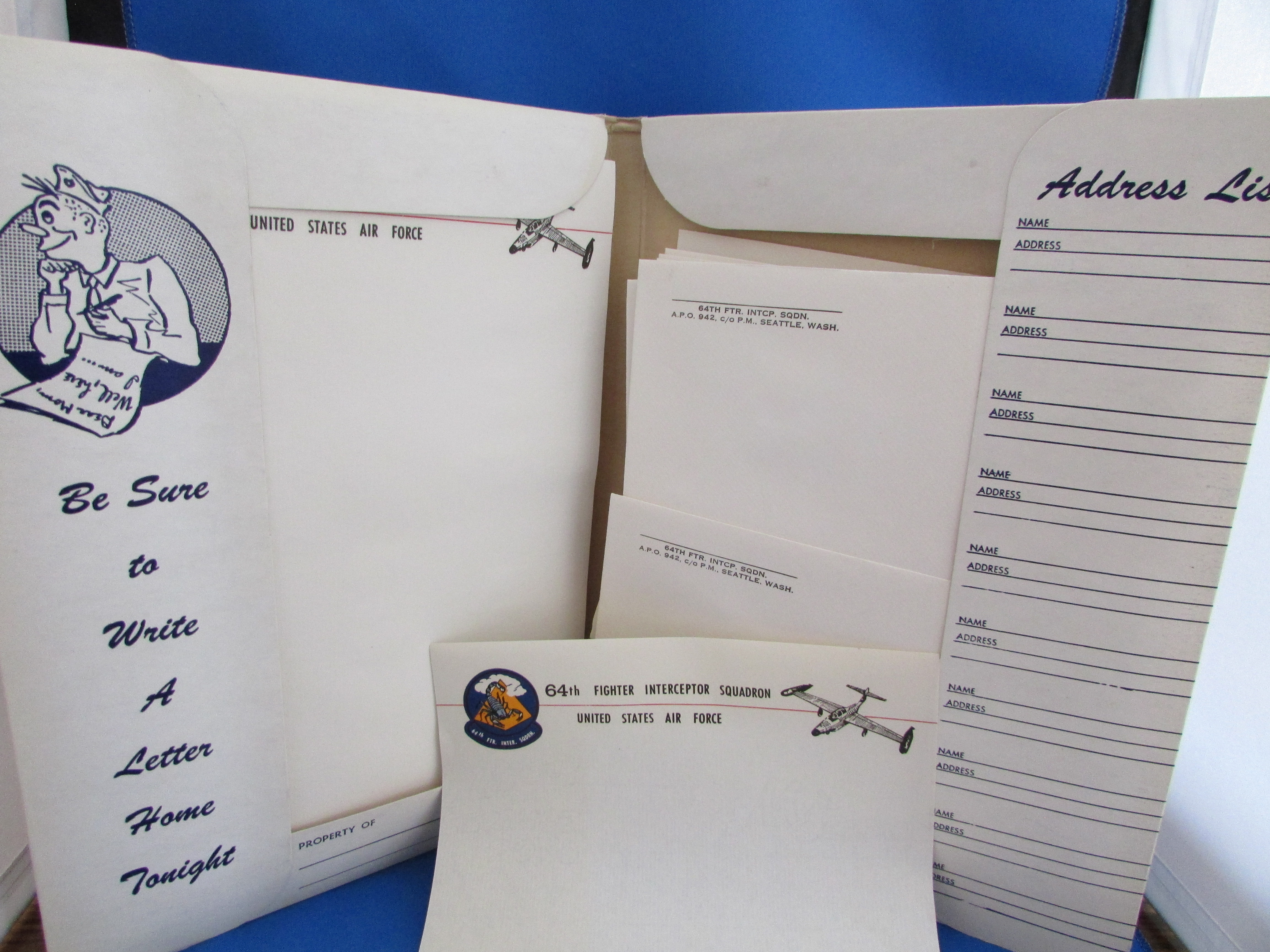 64th Fighter Interceptor Squadron Stationery