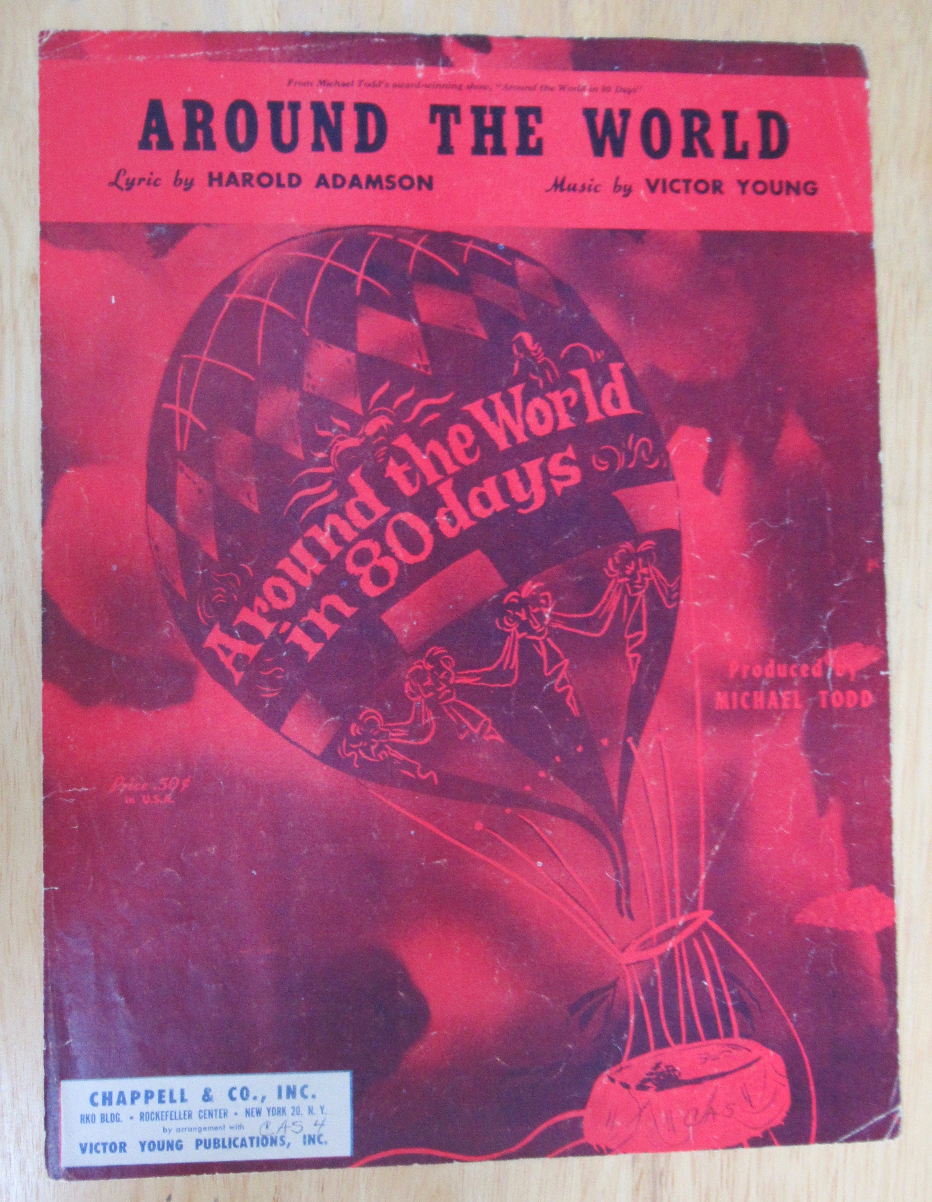1957 Around The World Sheet Music