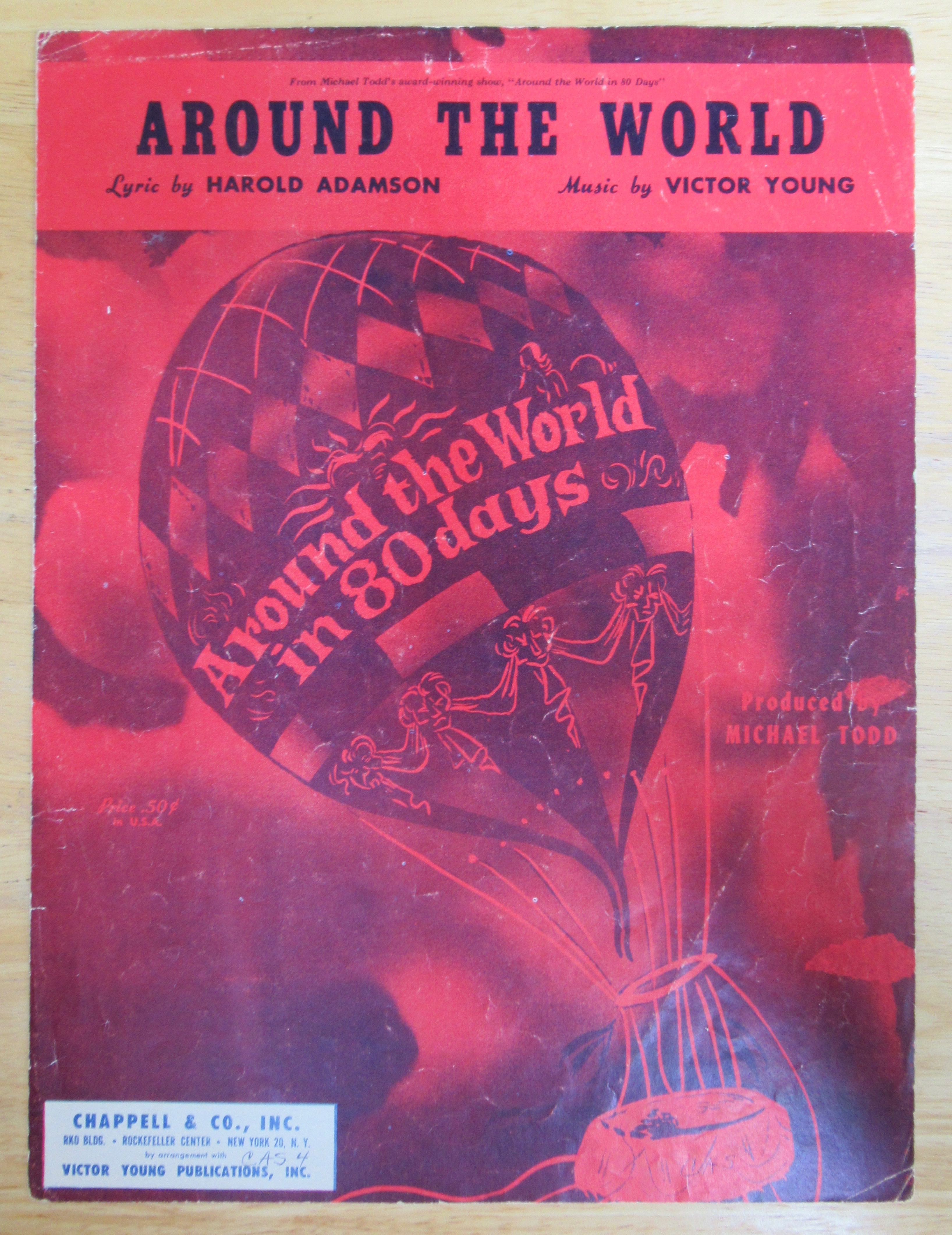 1957 Around The World Sheet Music