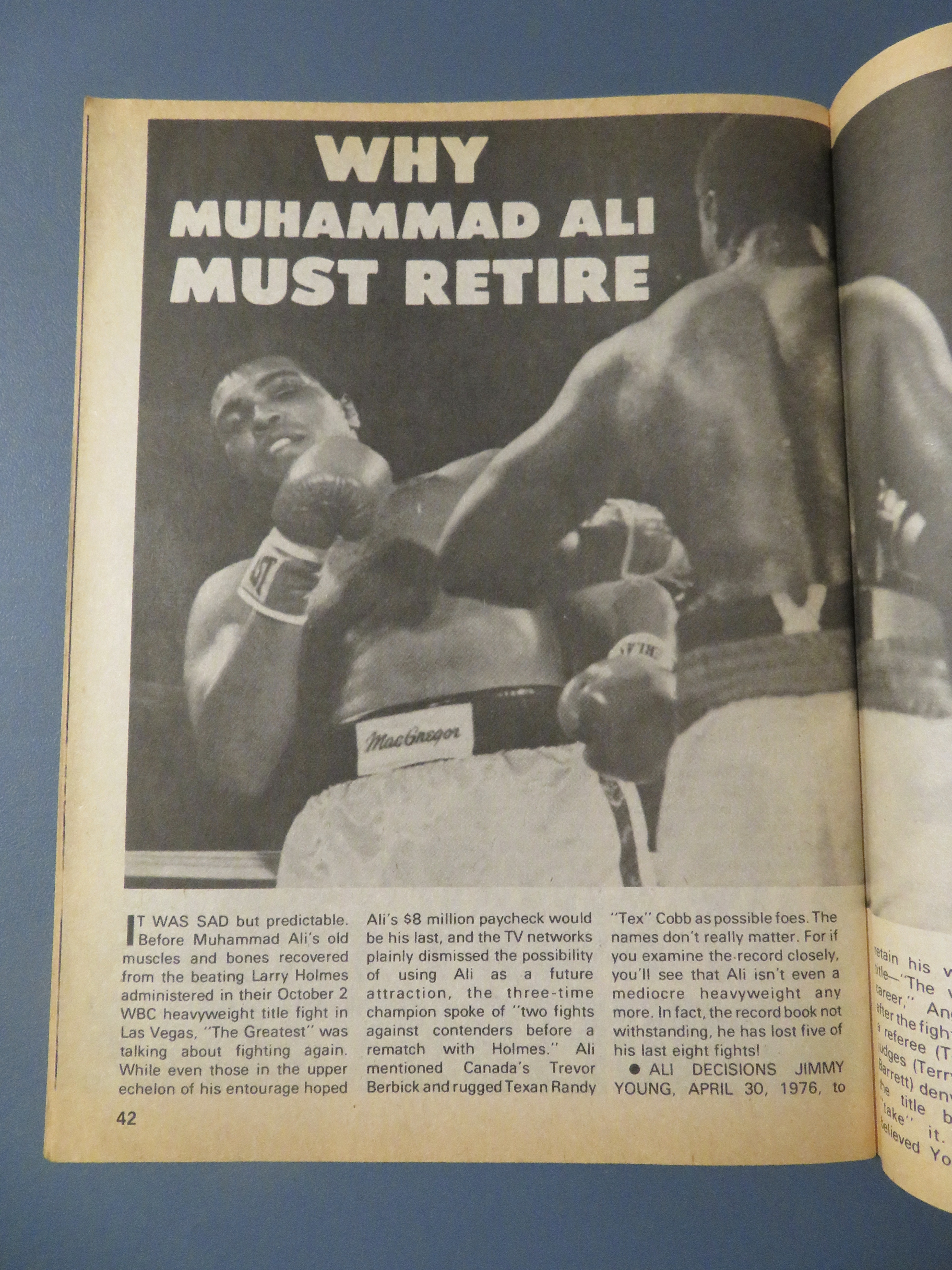 International Boxing Magazine February 1981 Cooney
