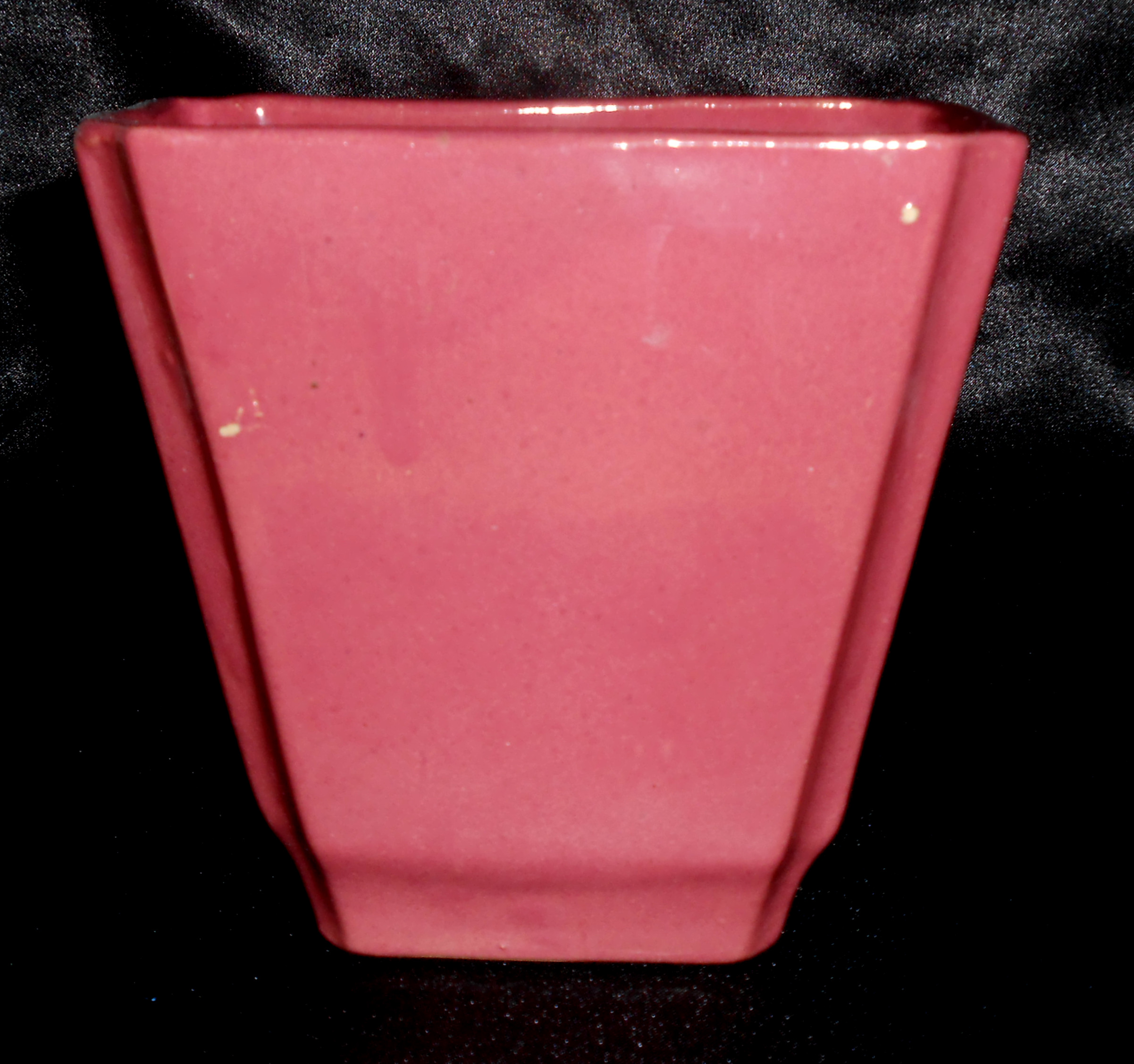 Zanesville Stoneware Pottery Gloss Rose #858 Vase!
