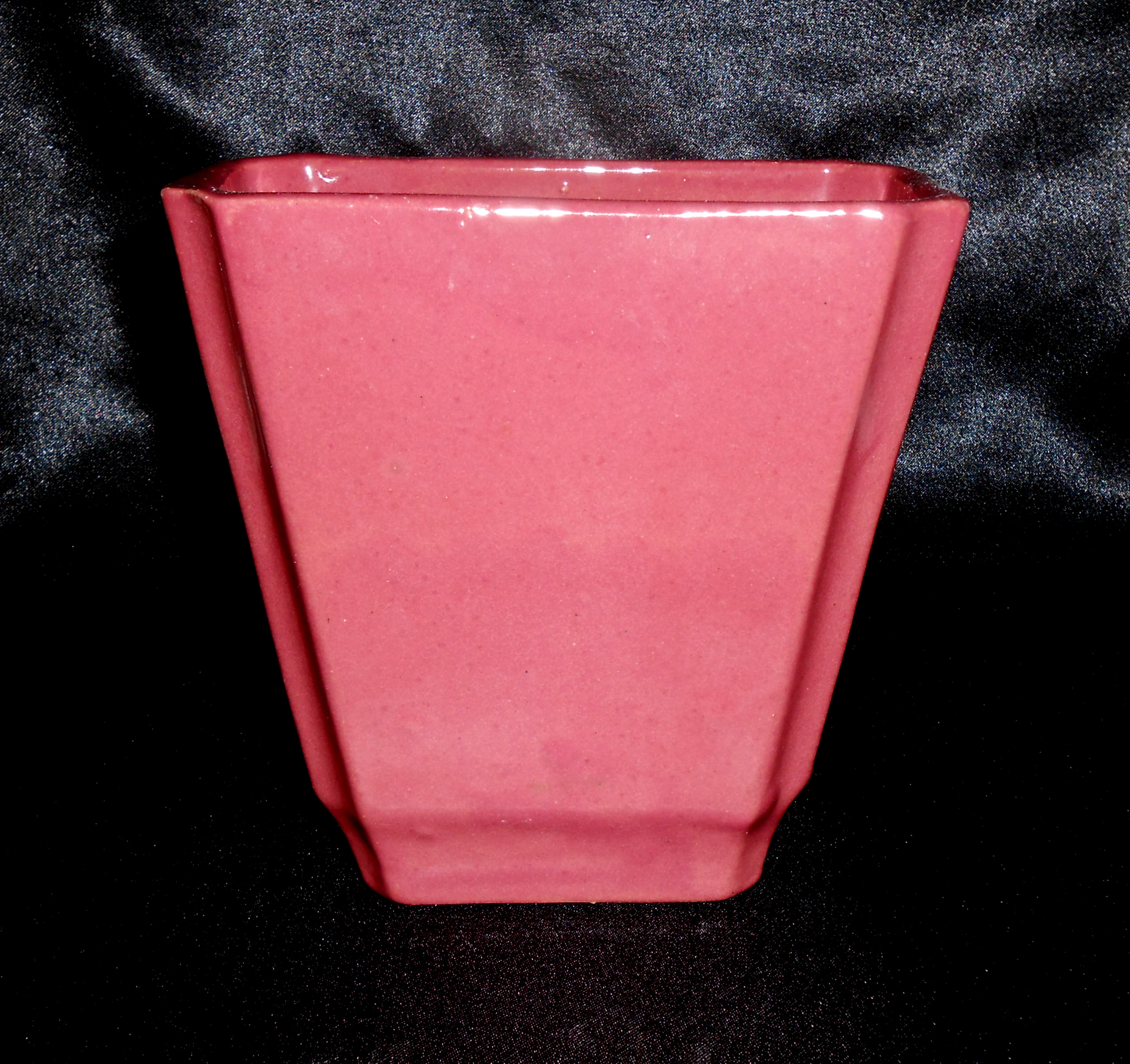 Zanesville Stoneware Pottery Gloss Rose #858 Vase!