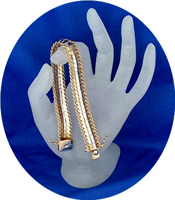 Bracelet 18K Yellow Gold Rope Flex