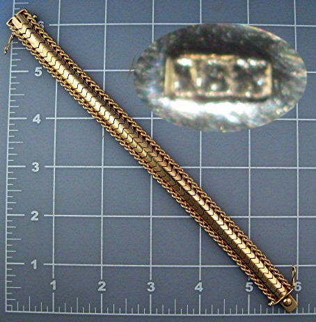 Bracelet 18K Yellow Gold Rope Flex
