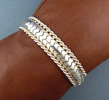 Bracelet 18K Yellow Gold Rope Flex