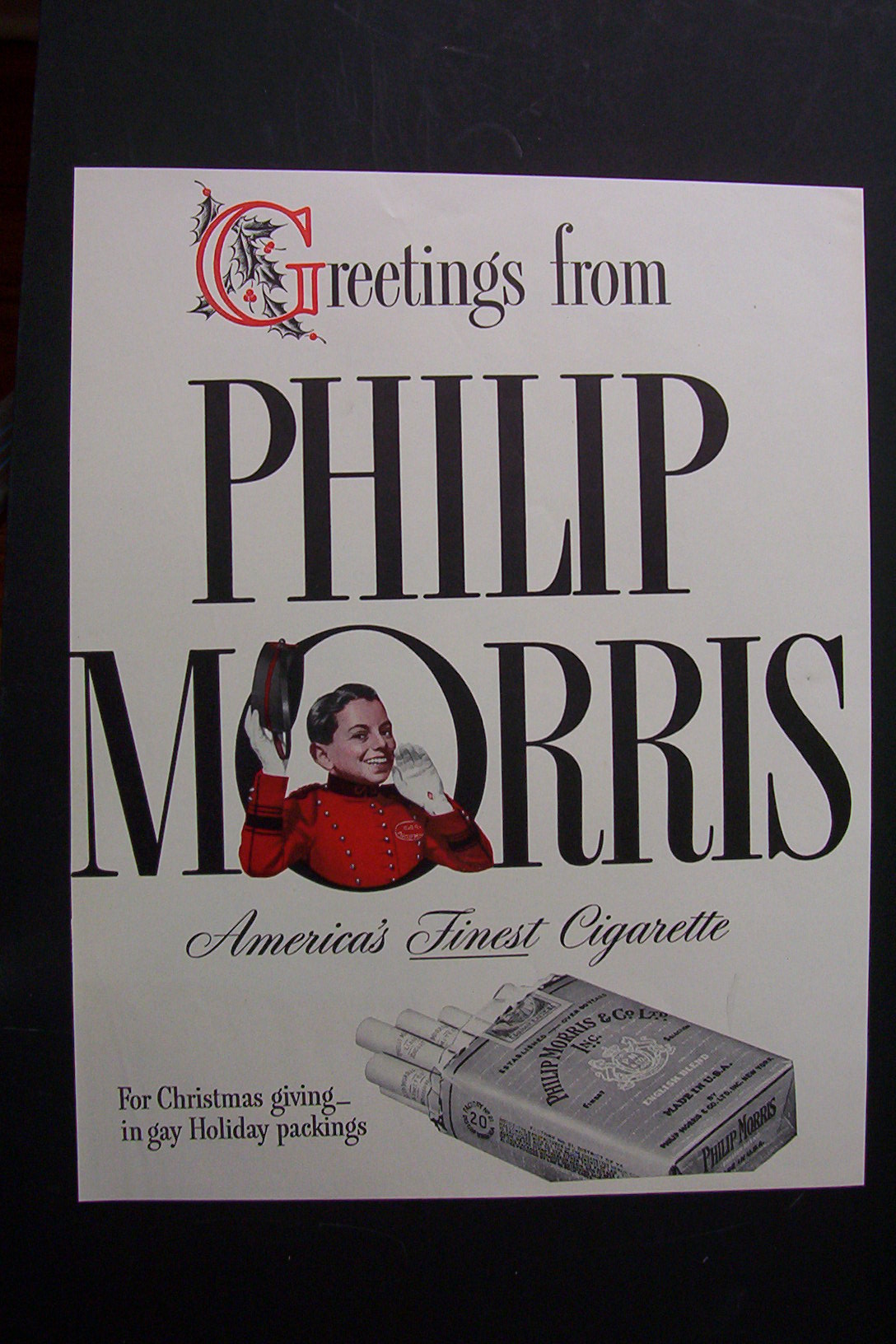 1941 Philip Morris Cigarettes