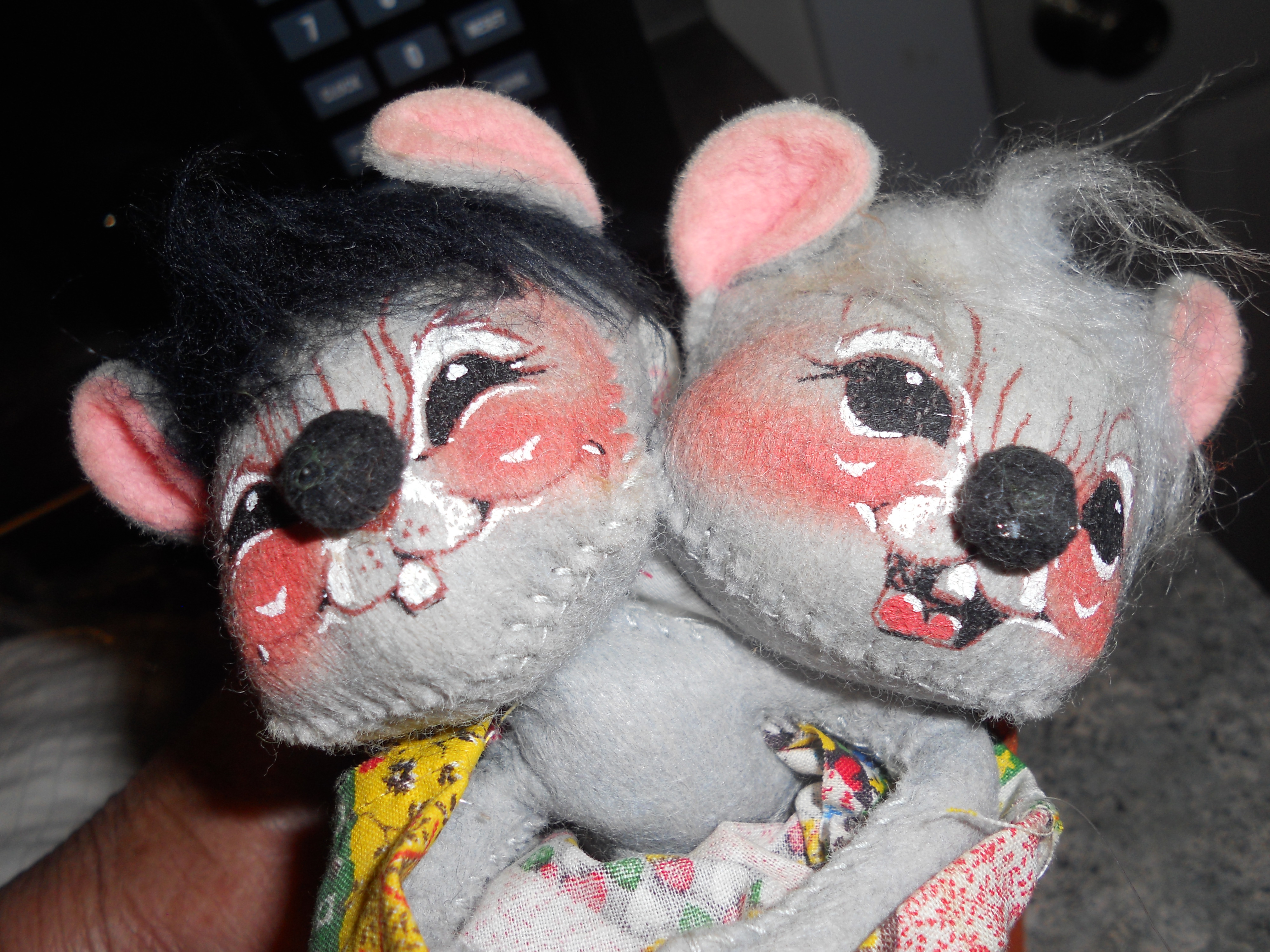 Vintage 1977 Annalee Camping Mice Dolls