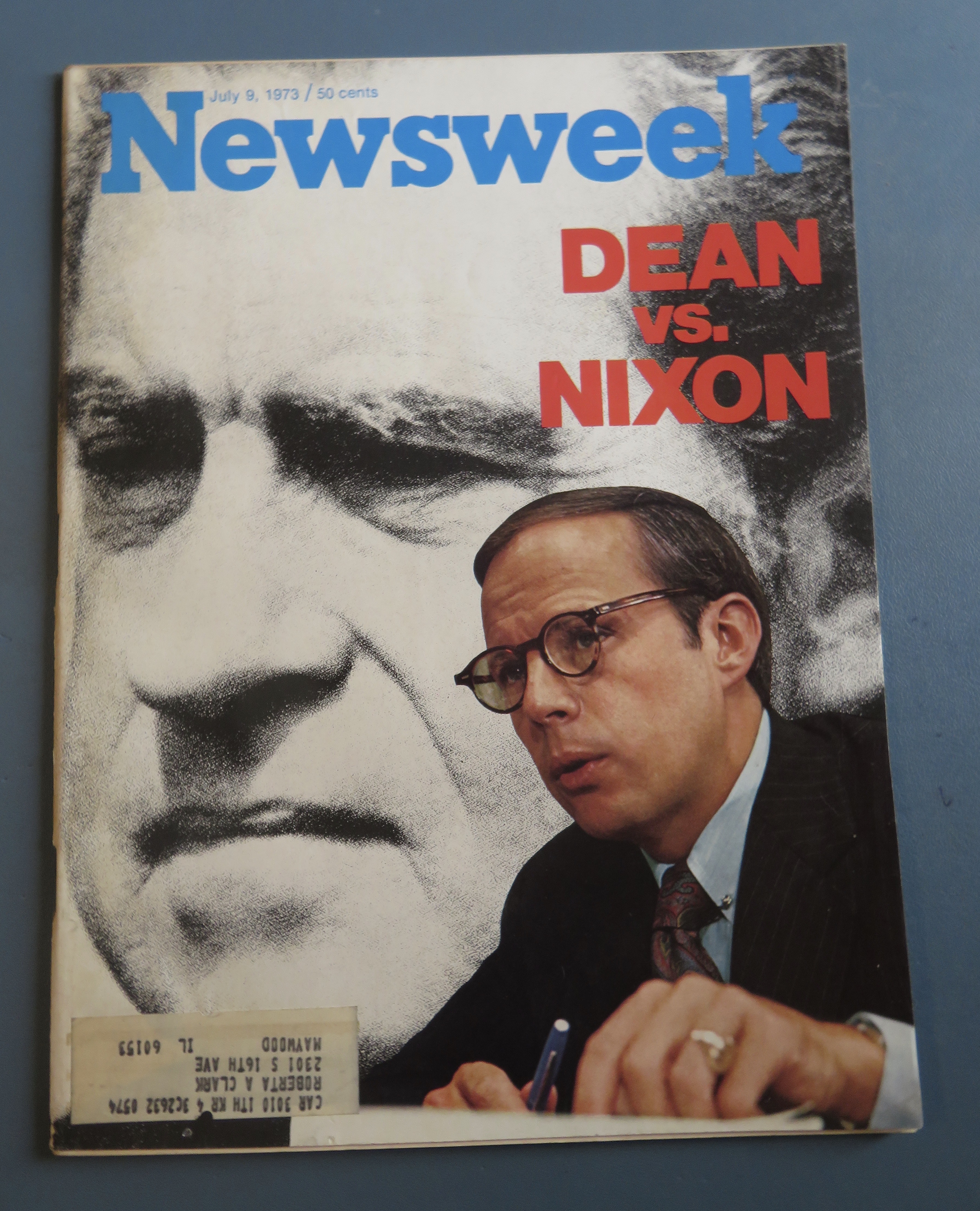 Newsweek Magazine July 9, 1973 Dean vs Nixon