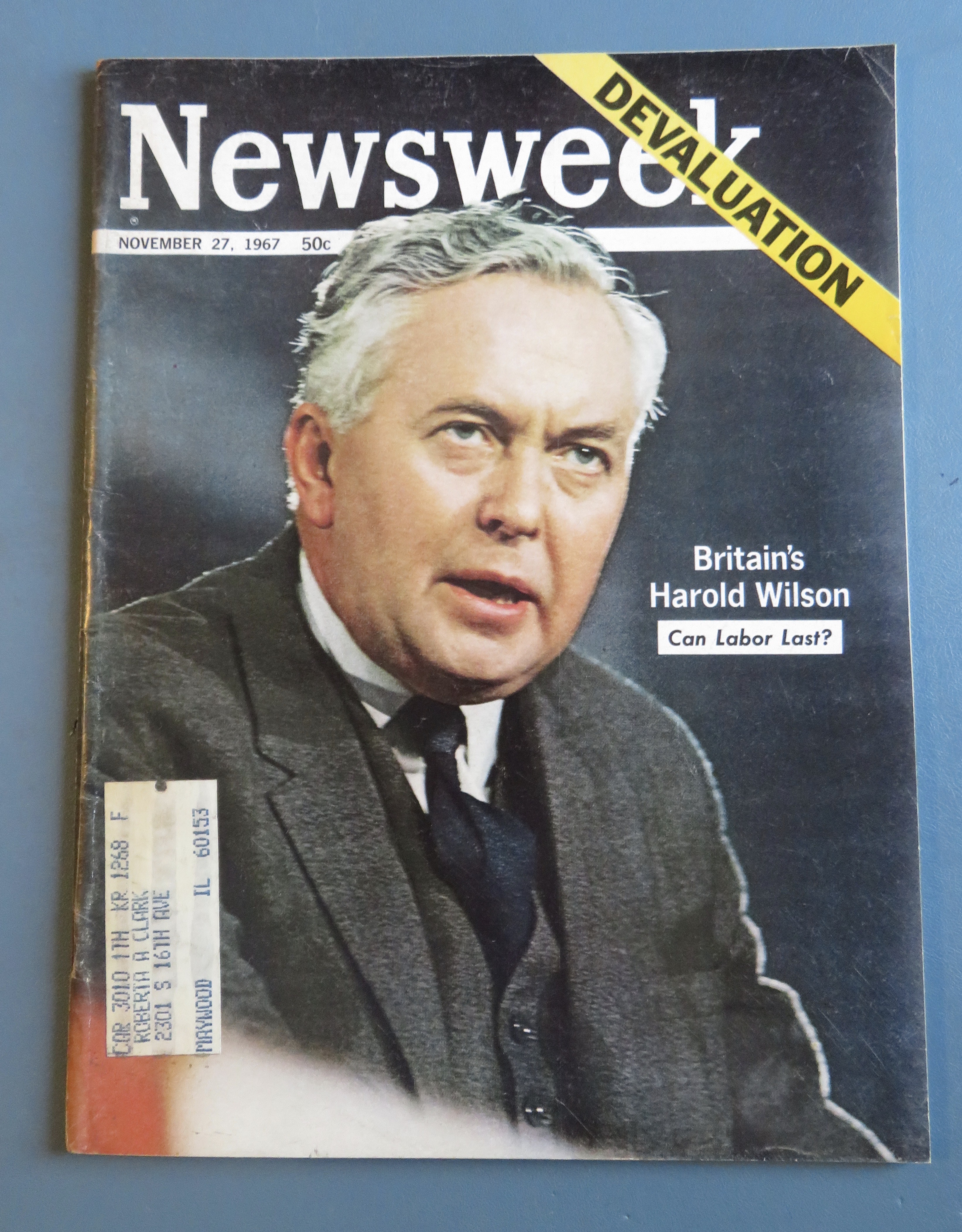 Newsweek Magazine November 27, 1967 Harold Wilson