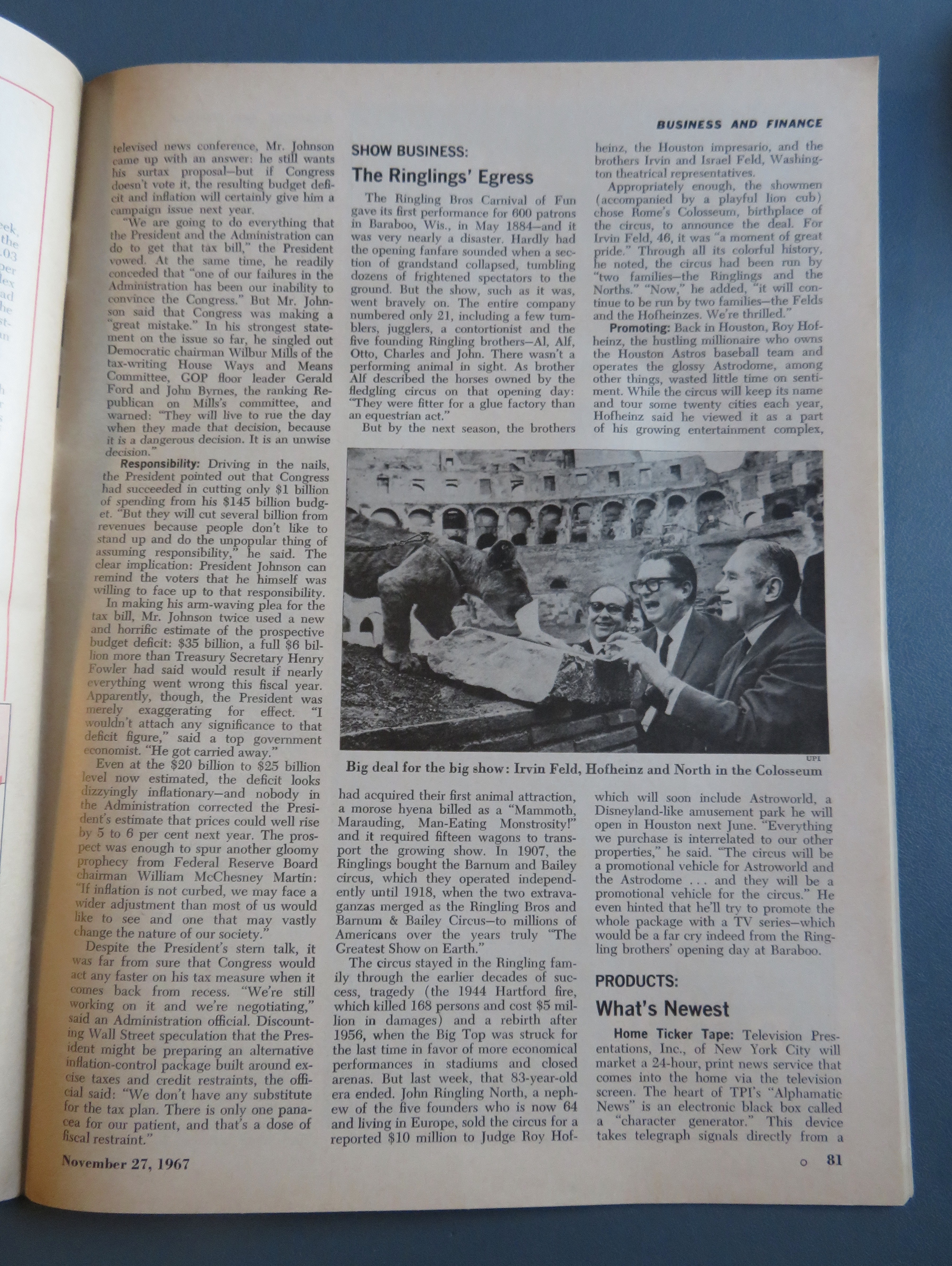 Newsweek Magazine November 27, 1967 Harold Wilson