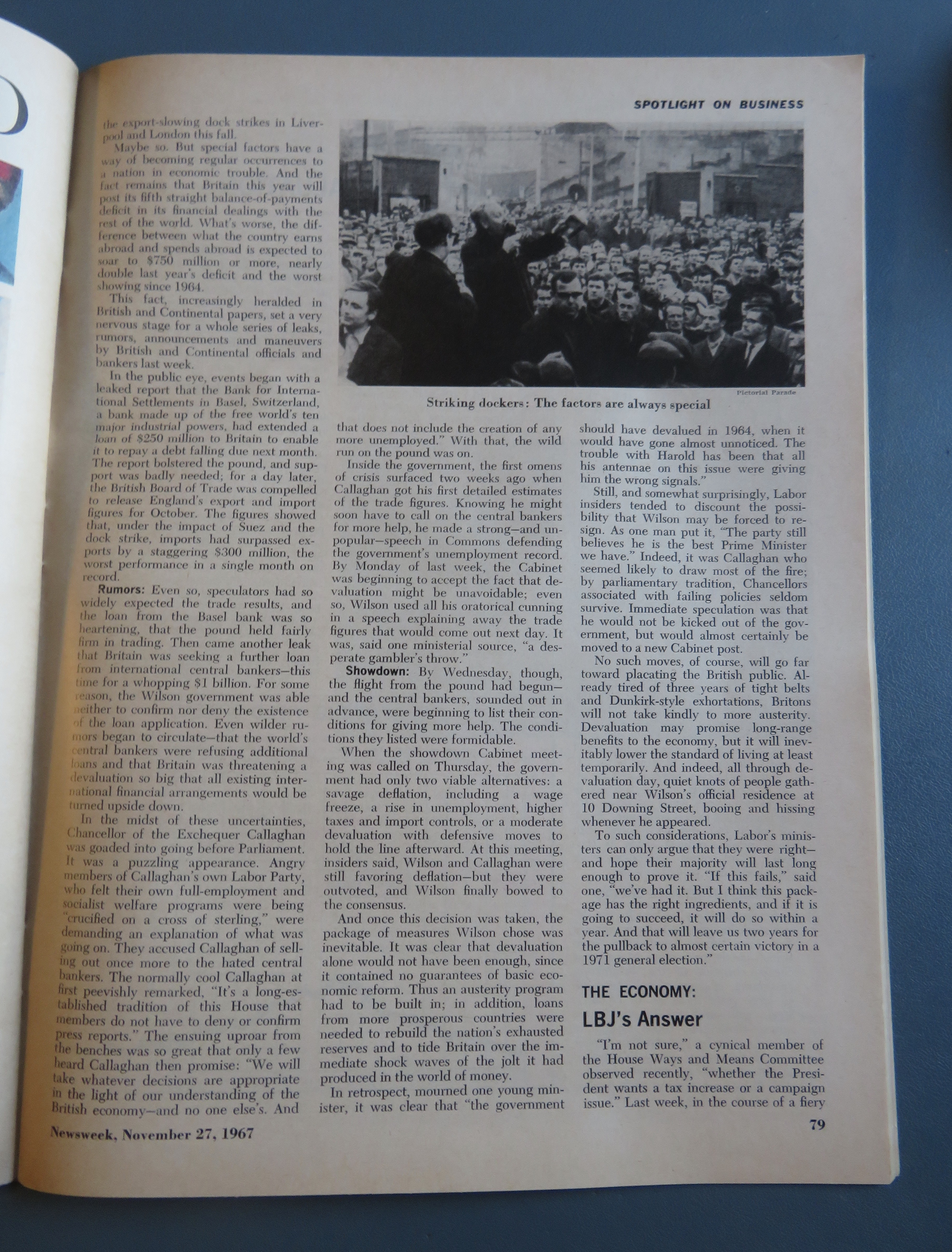 Newsweek Magazine November 27, 1967 Harold Wilson