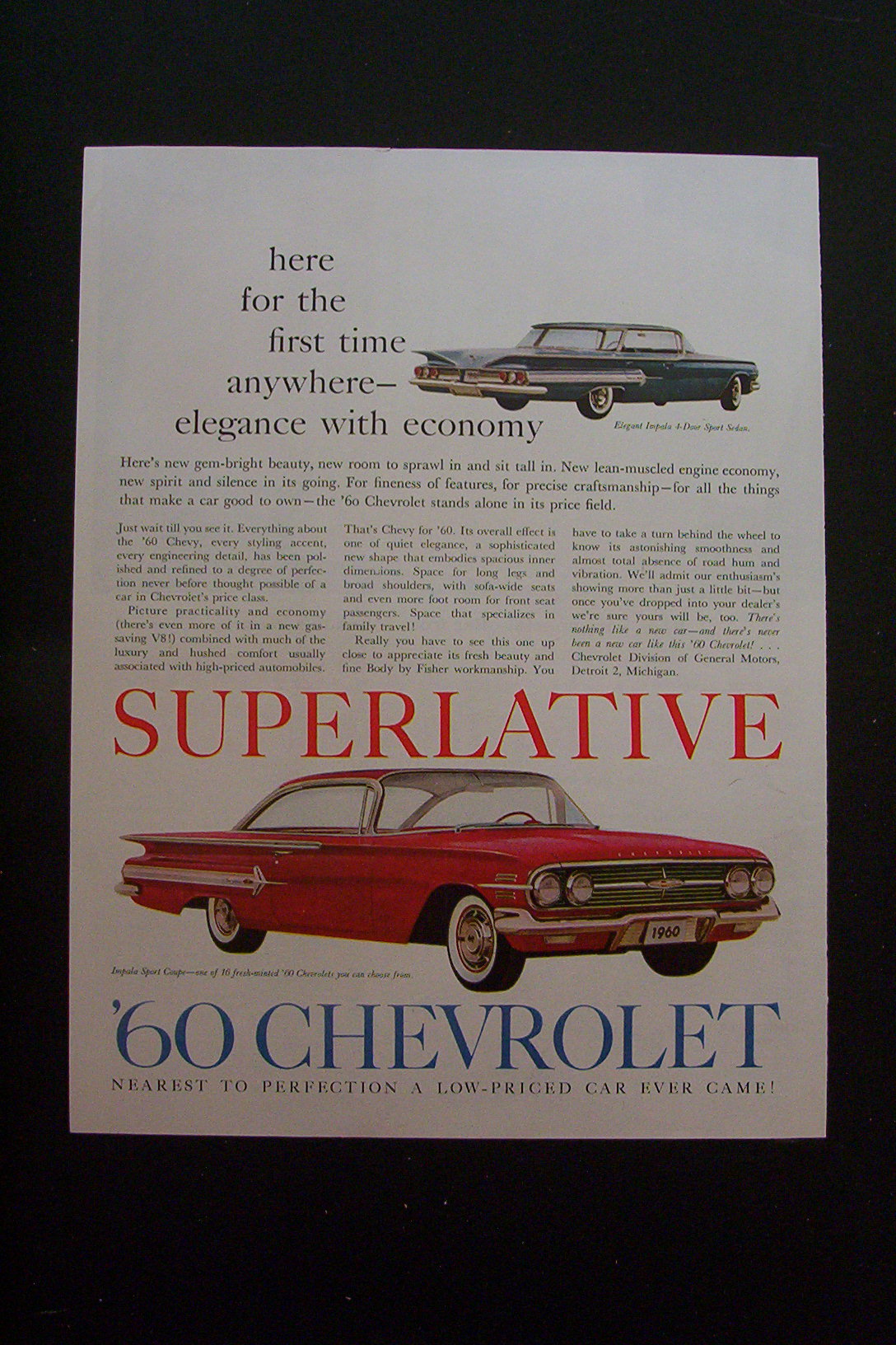 1959 Chevrolet (Chevy) with the Impala Sport Coupe