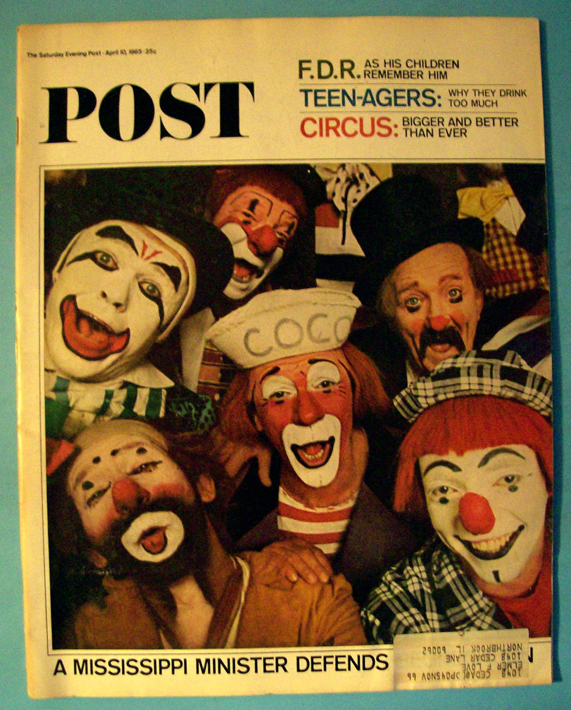 Saturday Evening Post Magazine-April 10, 1965-F. D. R.