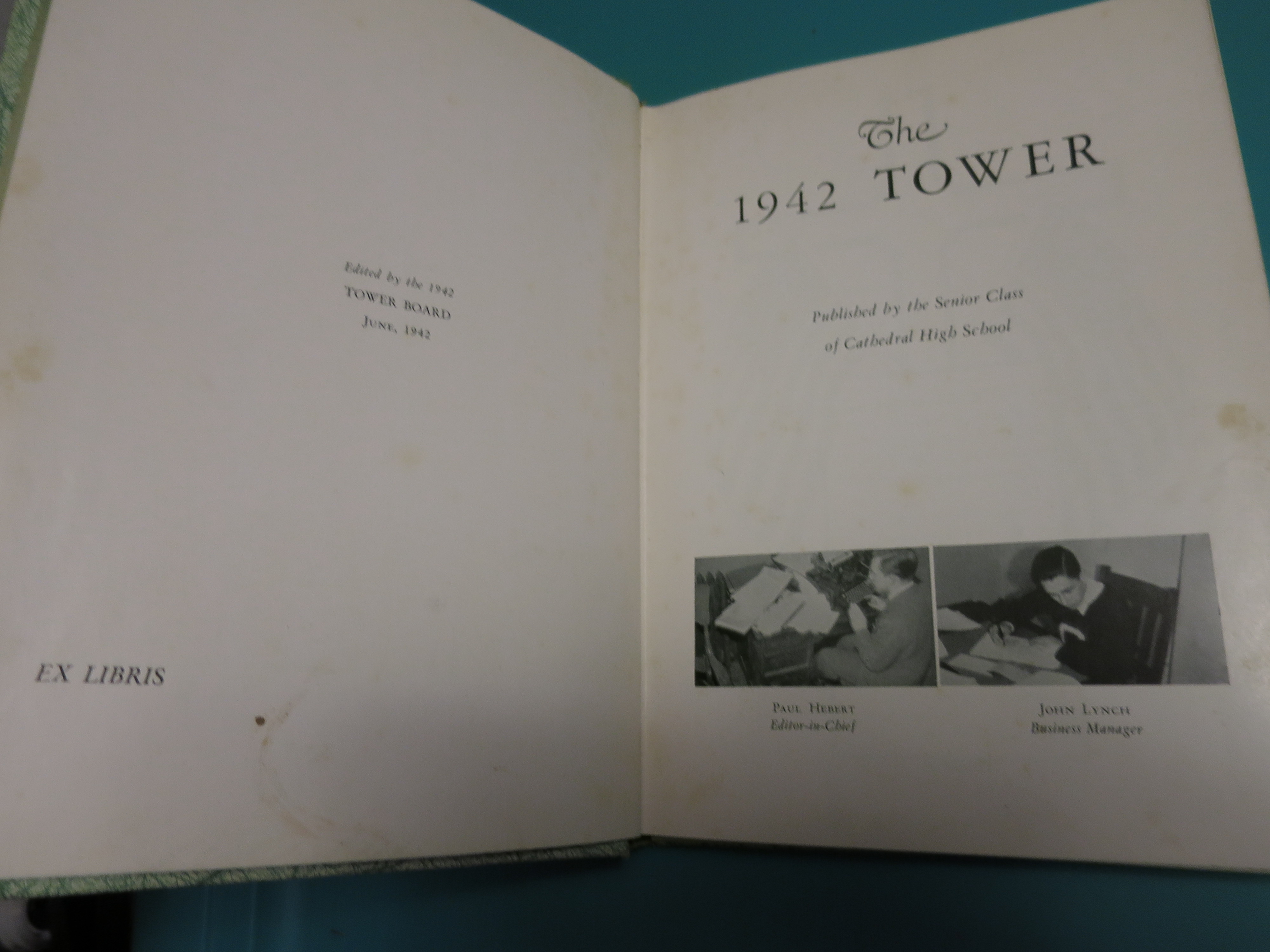 The Tower Yearbook 1942  Burlington Vt. Rice