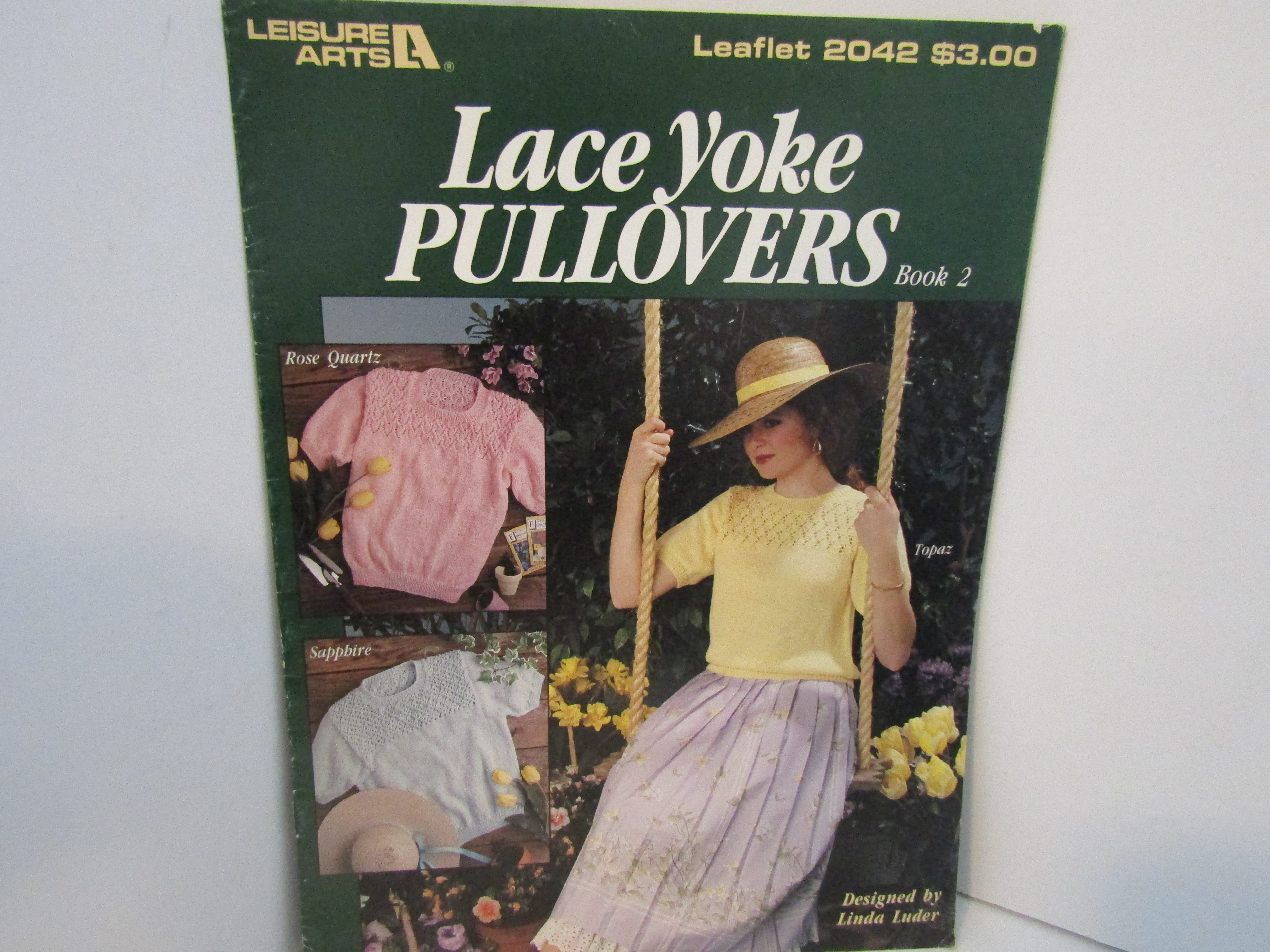 Leisure Arts Lace Yoke Pulolvers Book 2 #2042