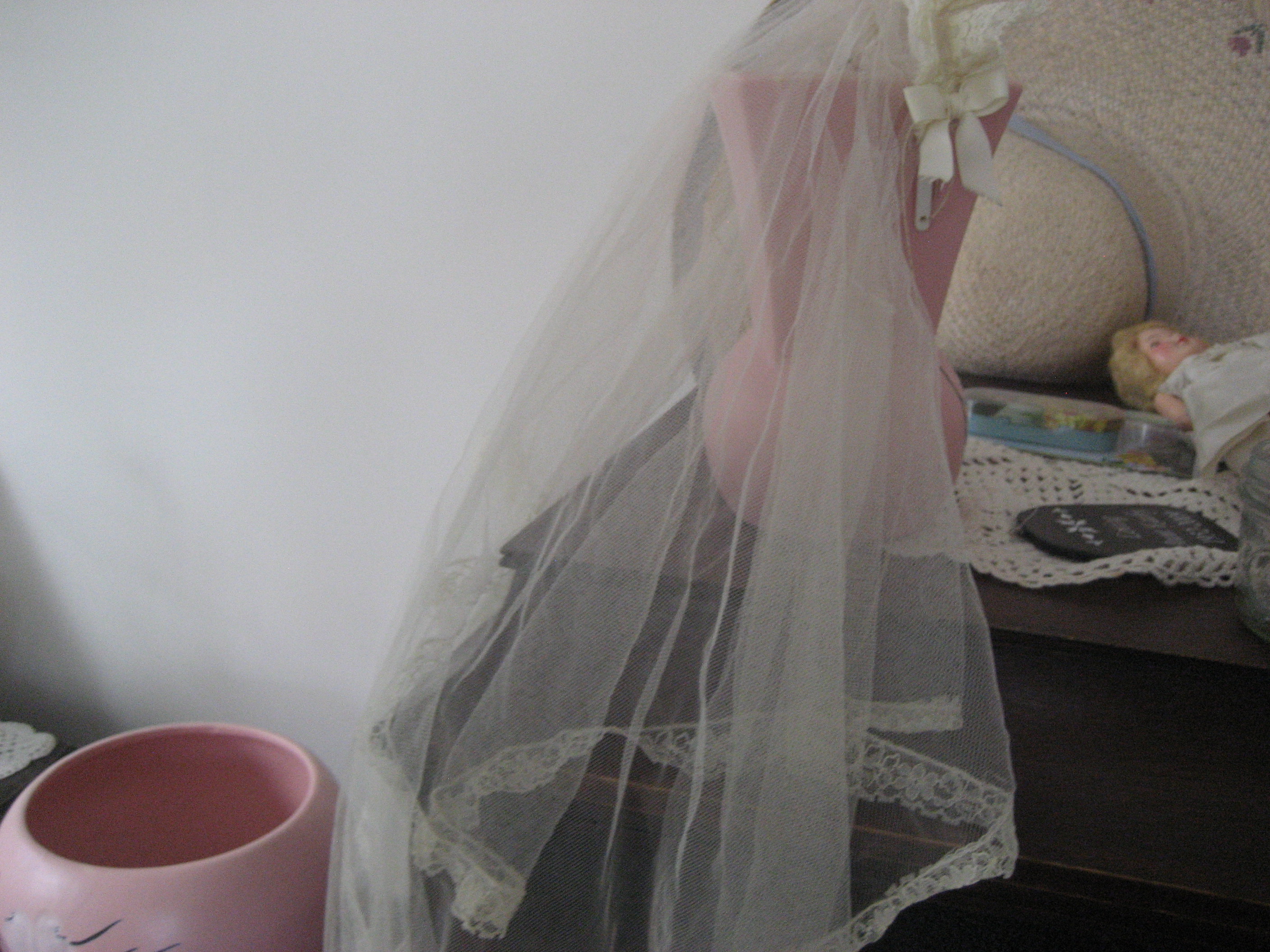 1940s Confirmation Dress and Veil