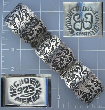 Taxco Mexico Sterling Silver LOS BALLESTEROS Bracelet