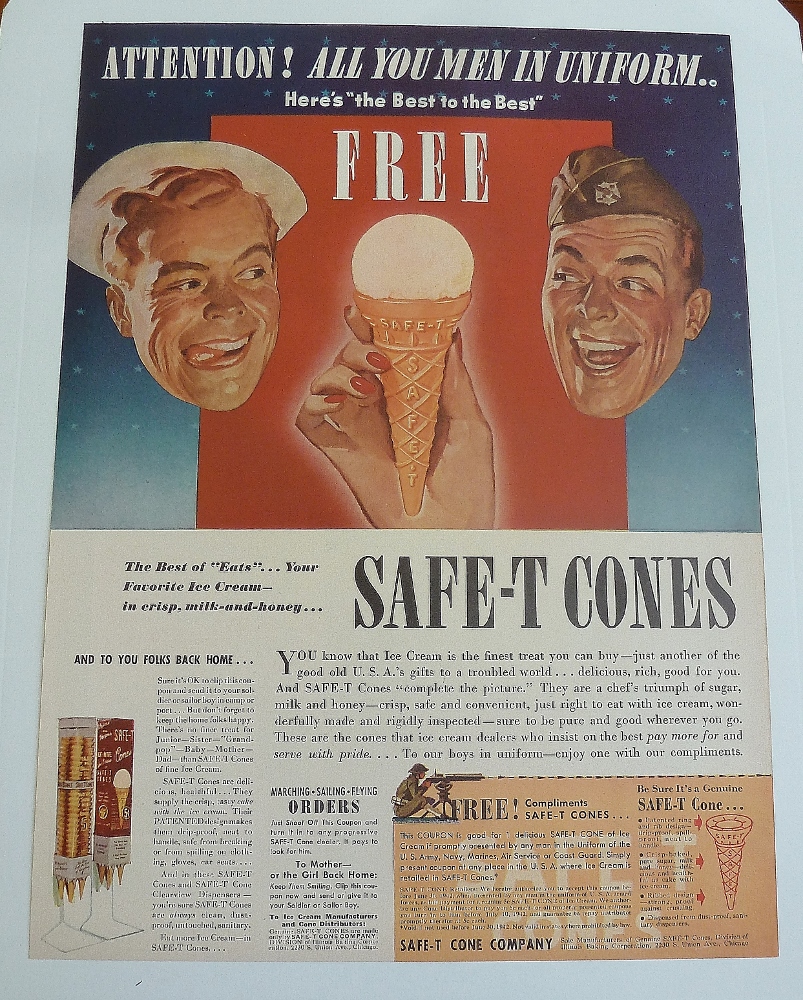 1942 Safe - T Cones With Sailor & Soldier