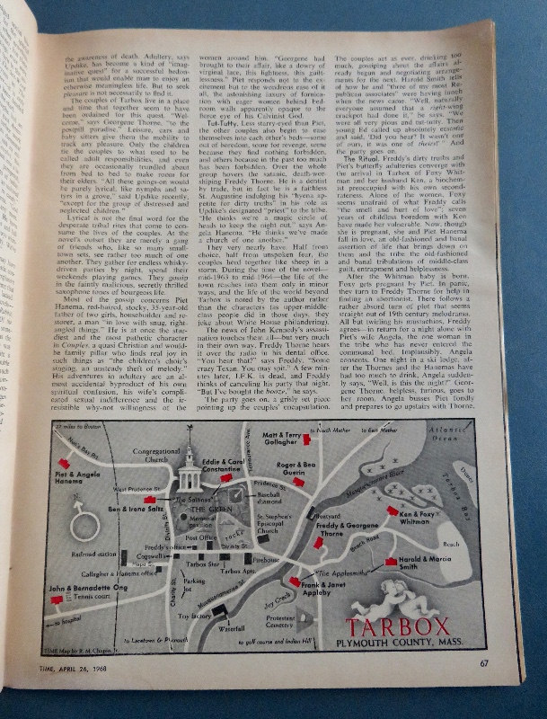 Time Magazine April 26, 1968 Author John Updike