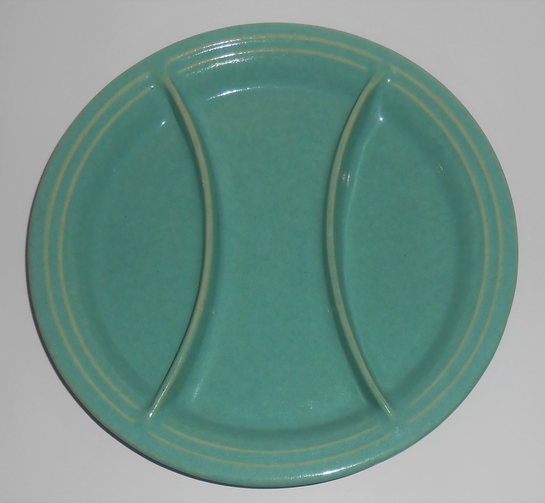 Pacific Pottery Hostess Ware #603 Green Relish Tray