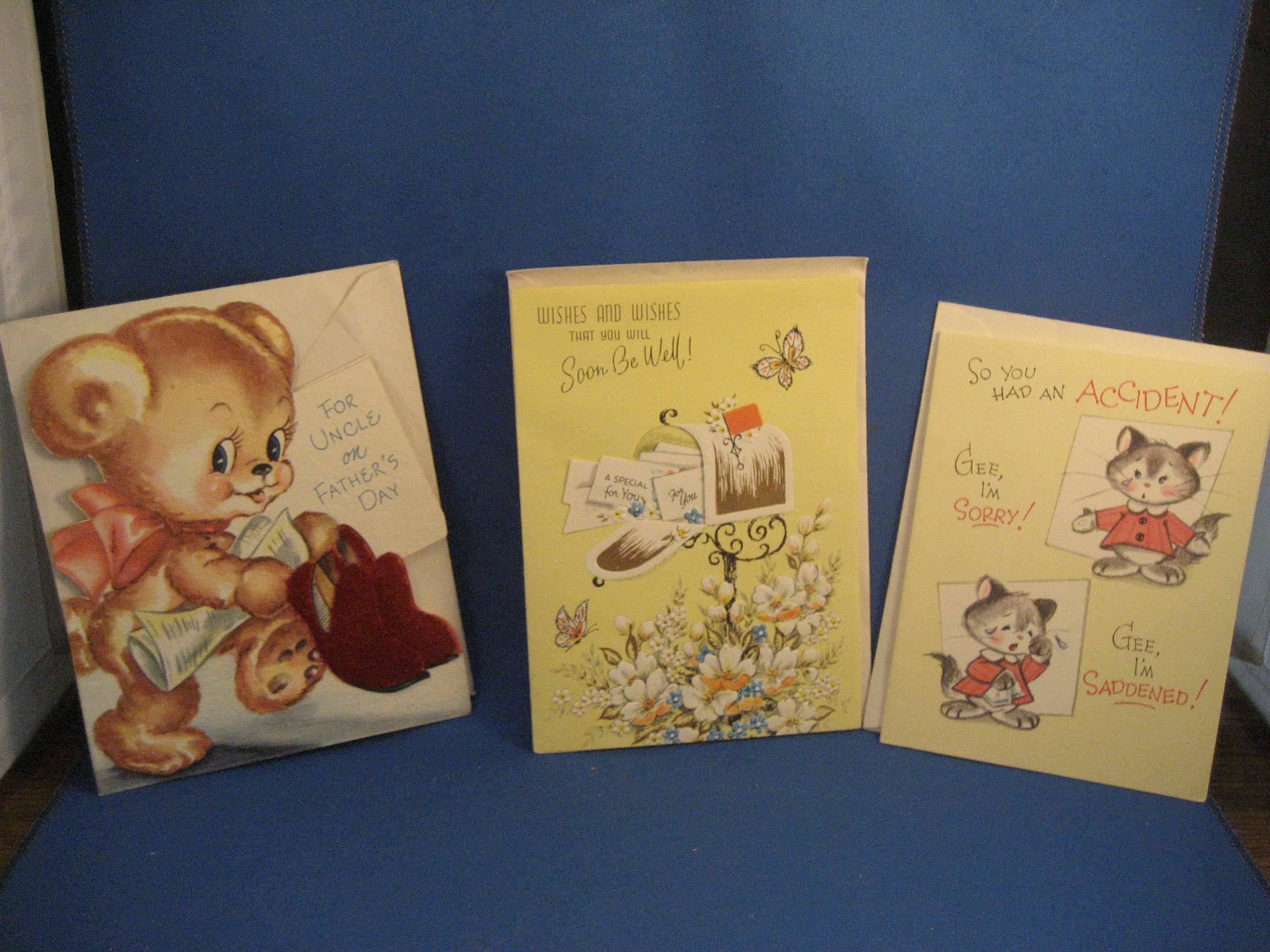 Three Vintage Greeting Cards