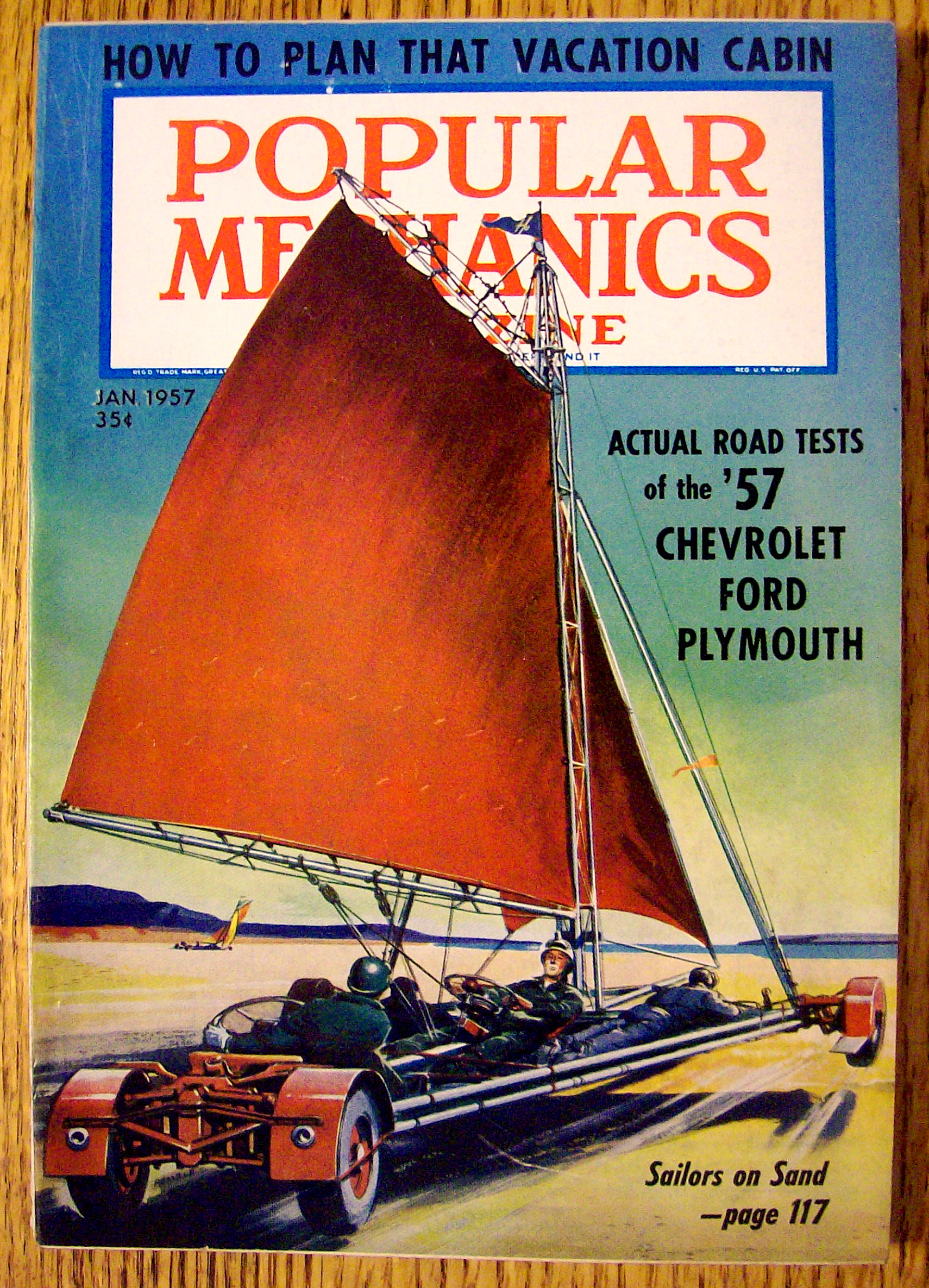 Popular Mechanics-January 1957-Plan Vacation Cabin