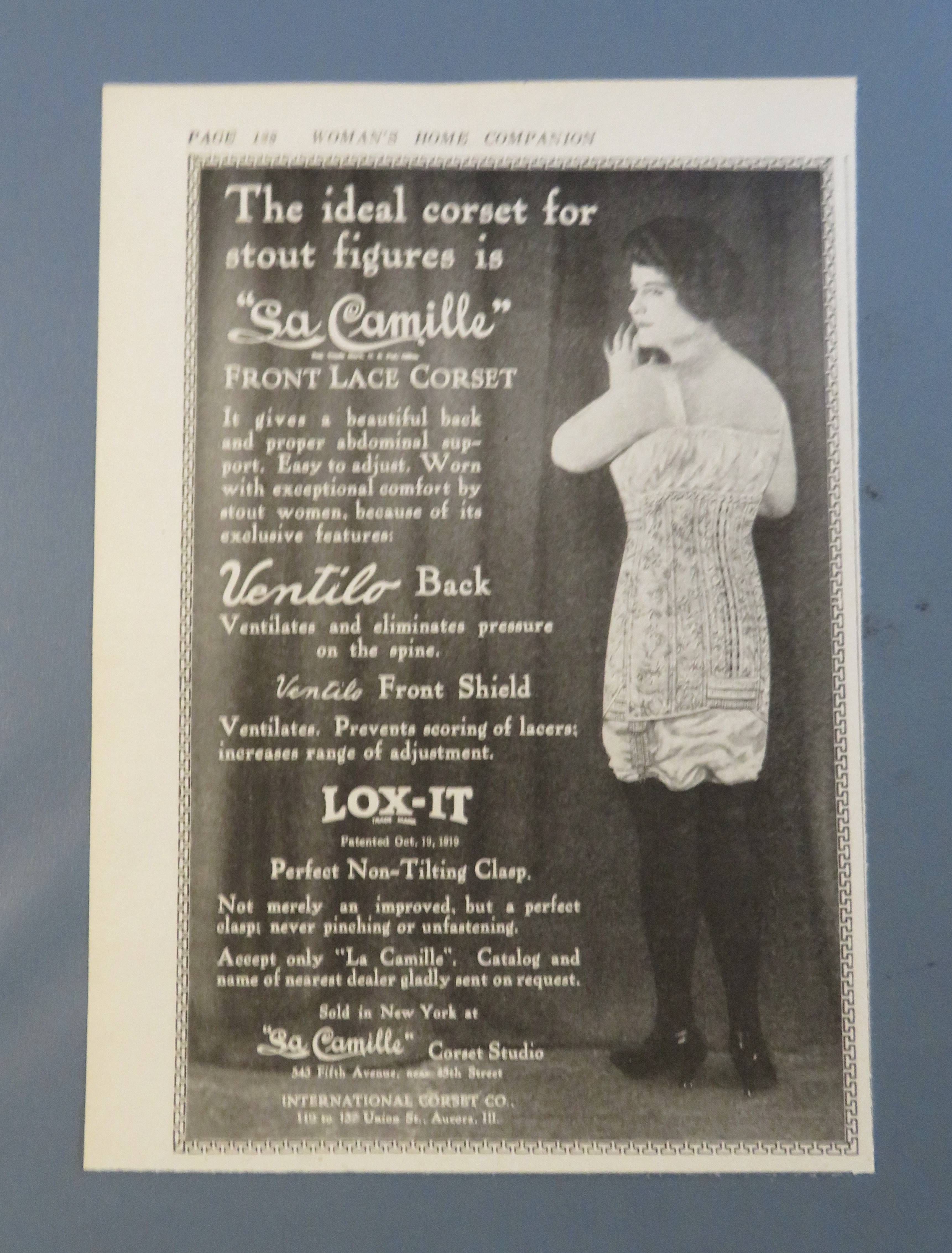 1920 Sa Camille Corset with Woman In Corset
