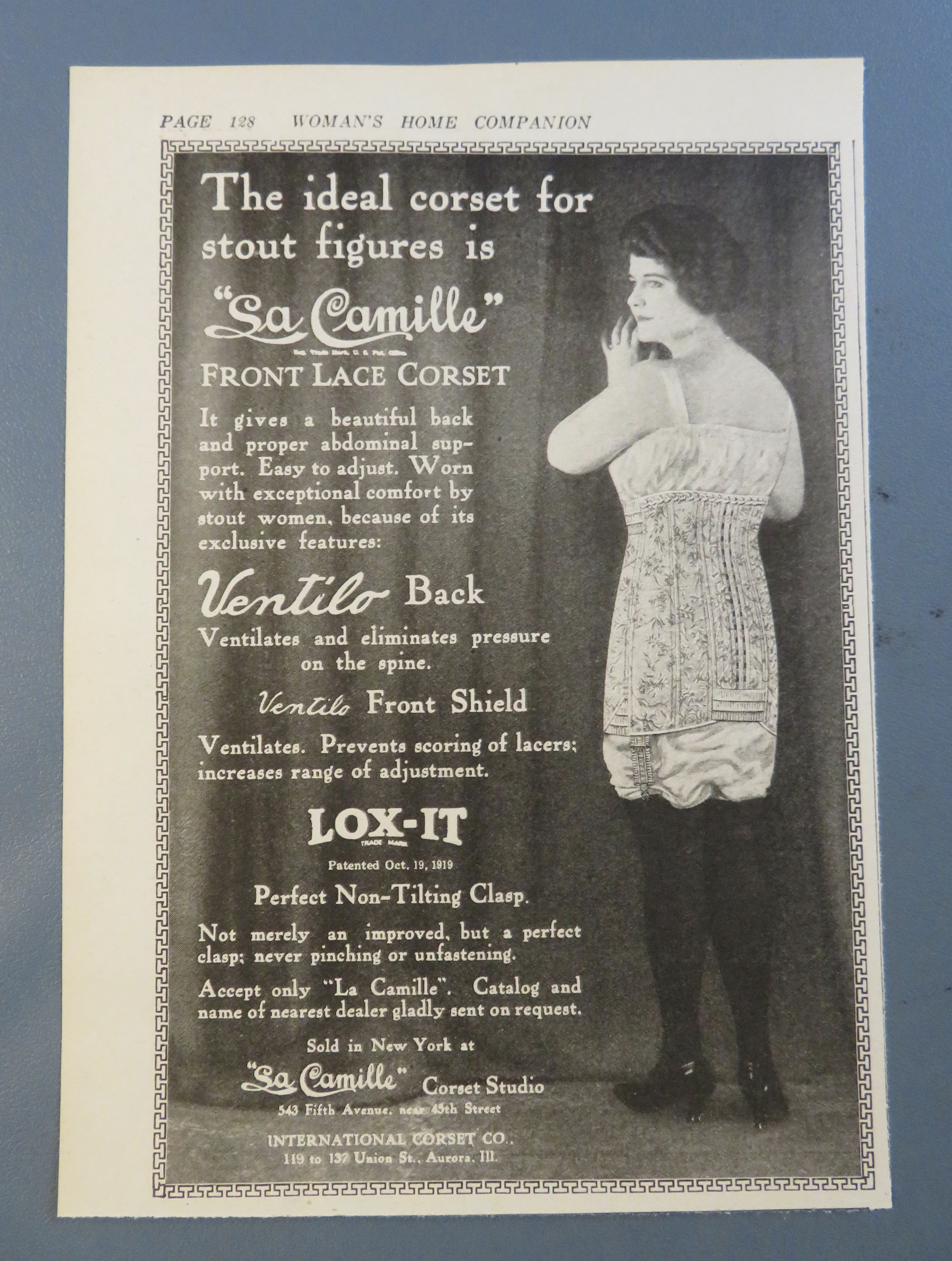 1920 Sa Camille Corset with Woman In Corset