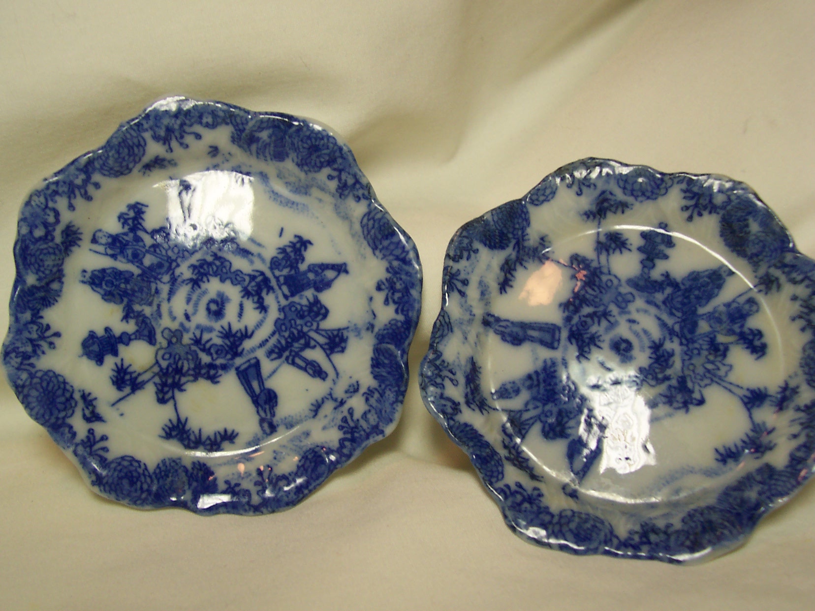 Butter Pat Blue and White Japanese set of two