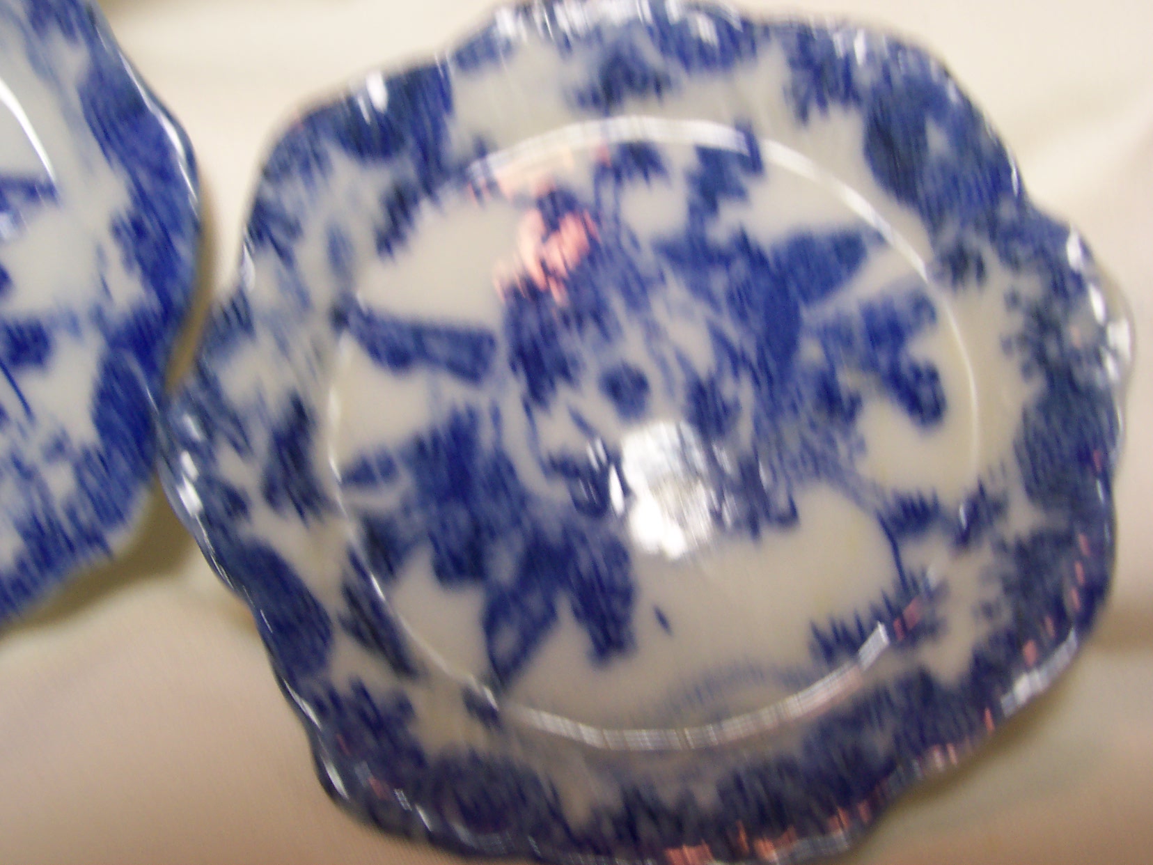 Butter Pat Blue and White Japanese set of two