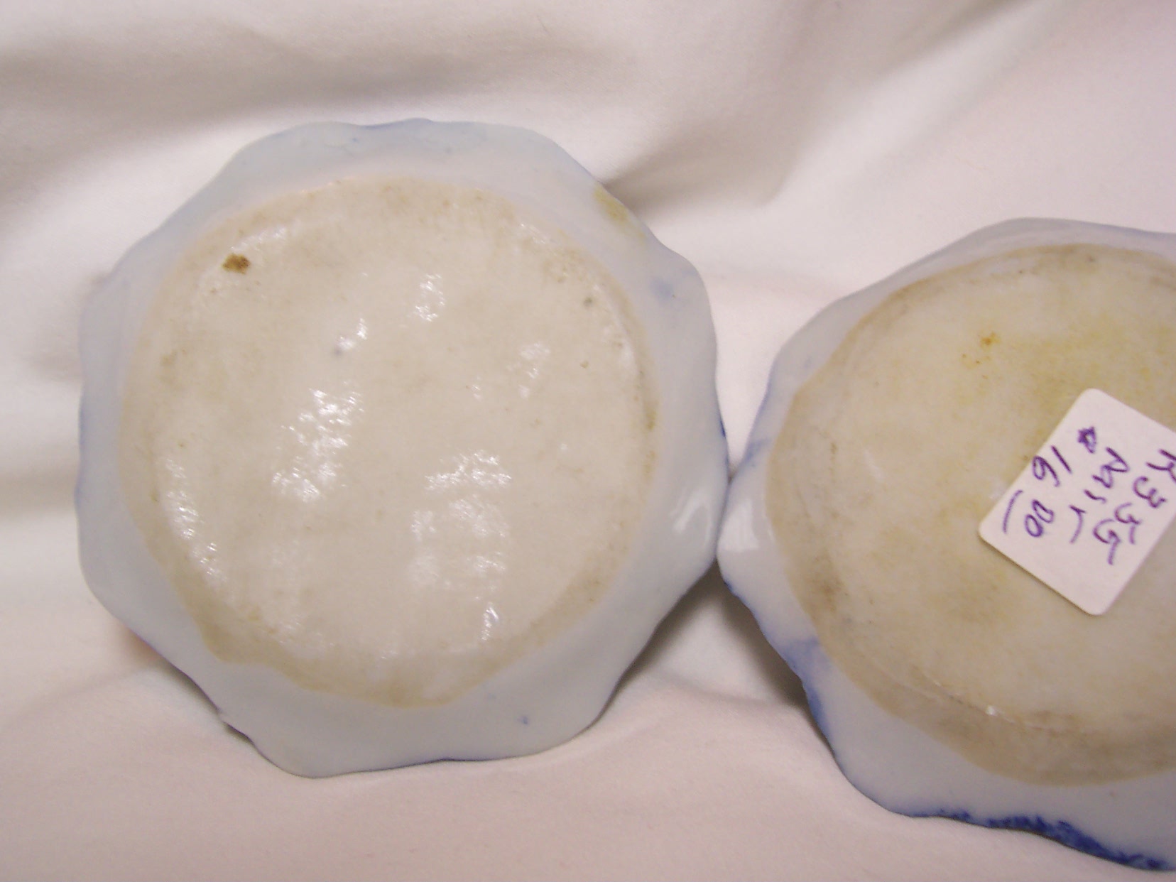 Butter Pat Blue and White Japanese set of two